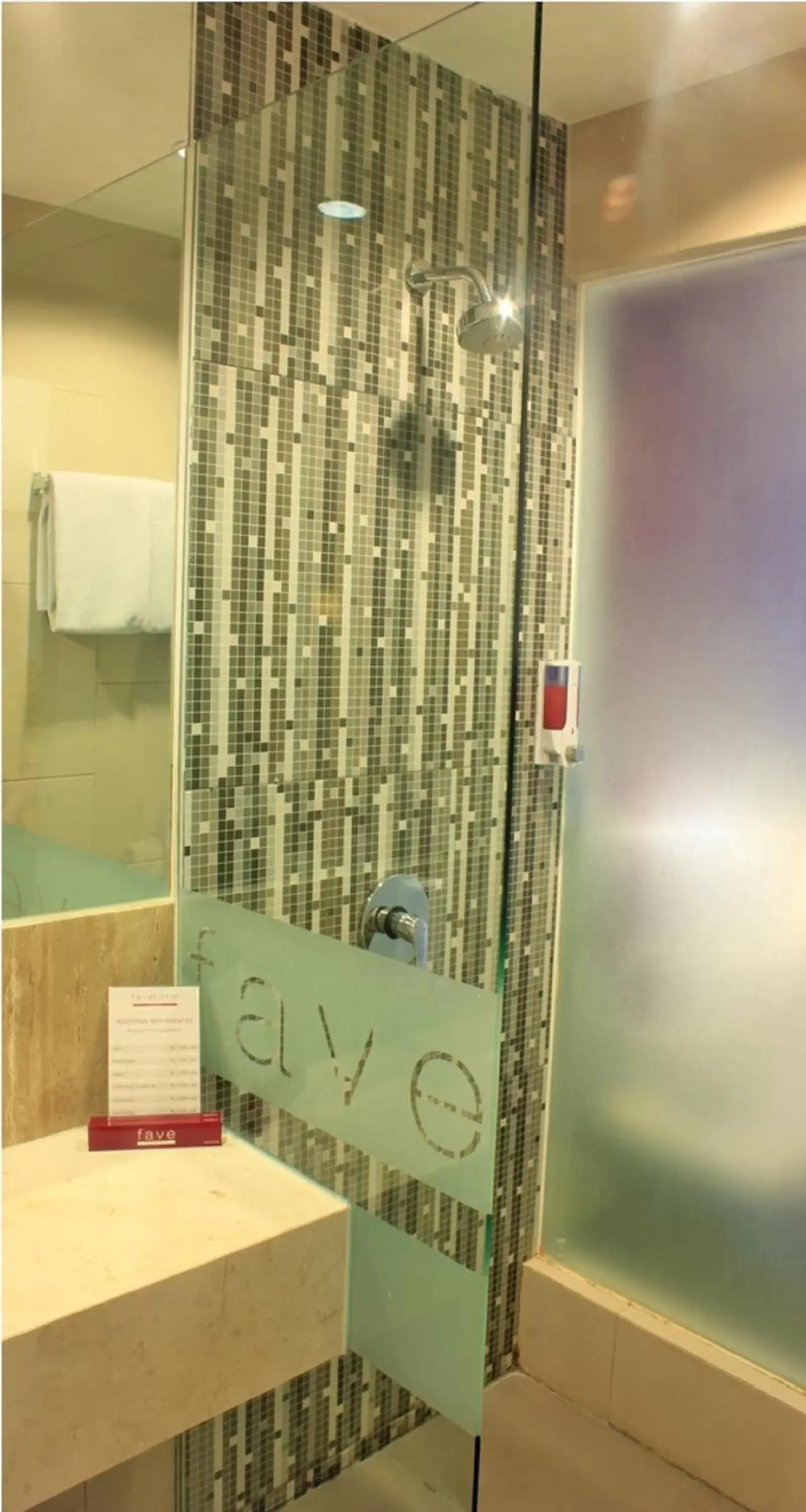 Shower in favehotel Pluit Junction