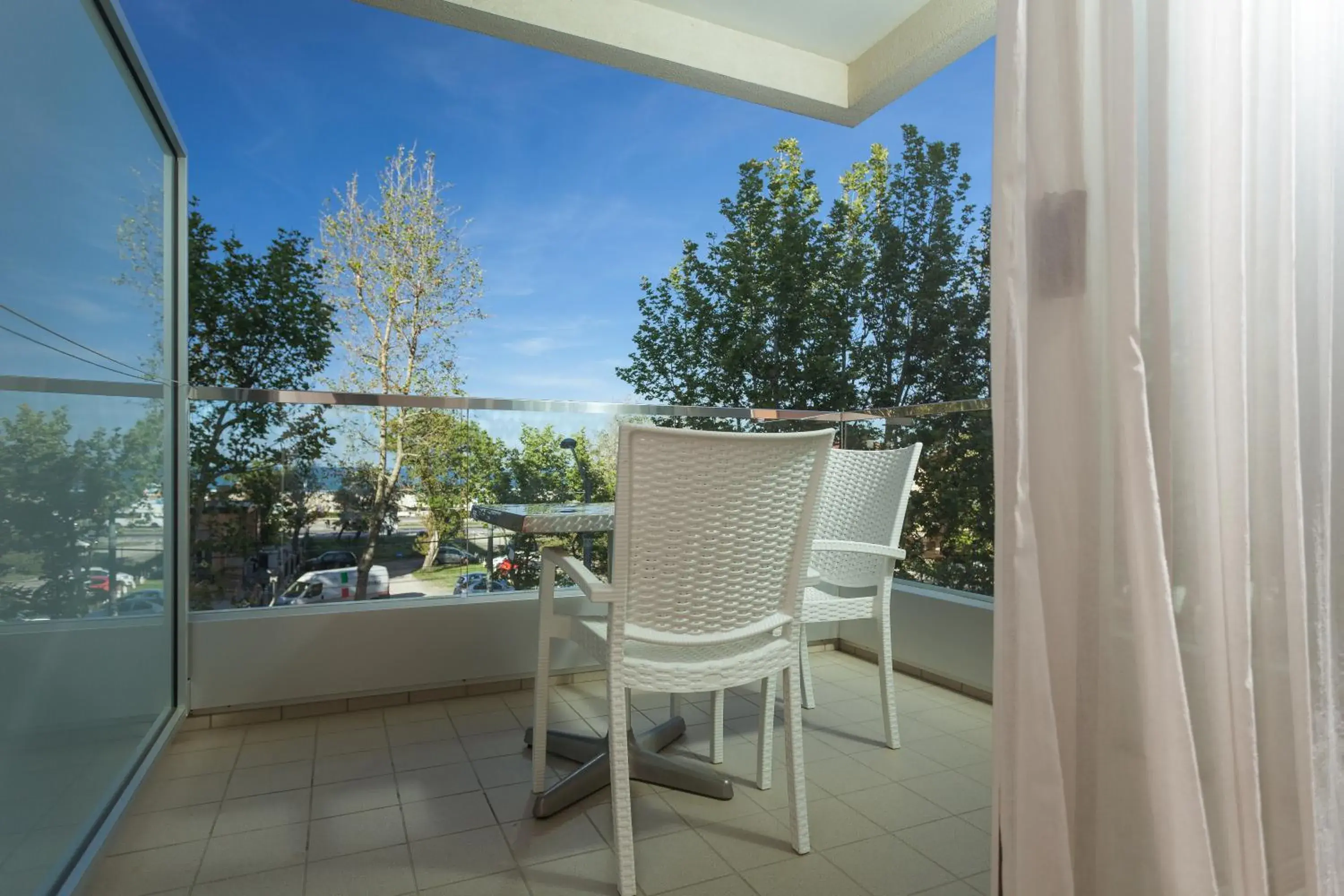 Landmark view, Balcony/Terrace in Hotel Cristallo