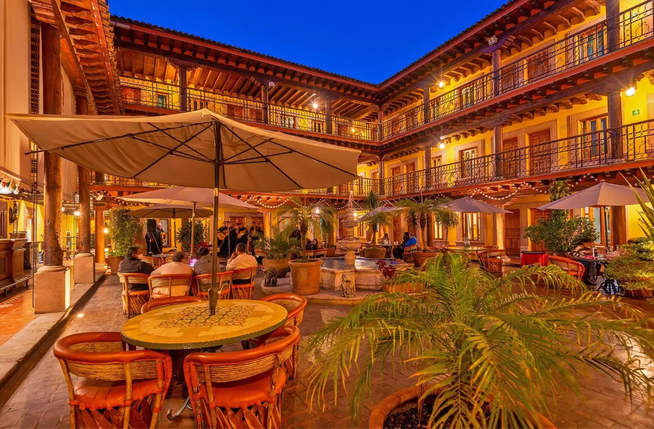 Patio in Hotel la Parroquia