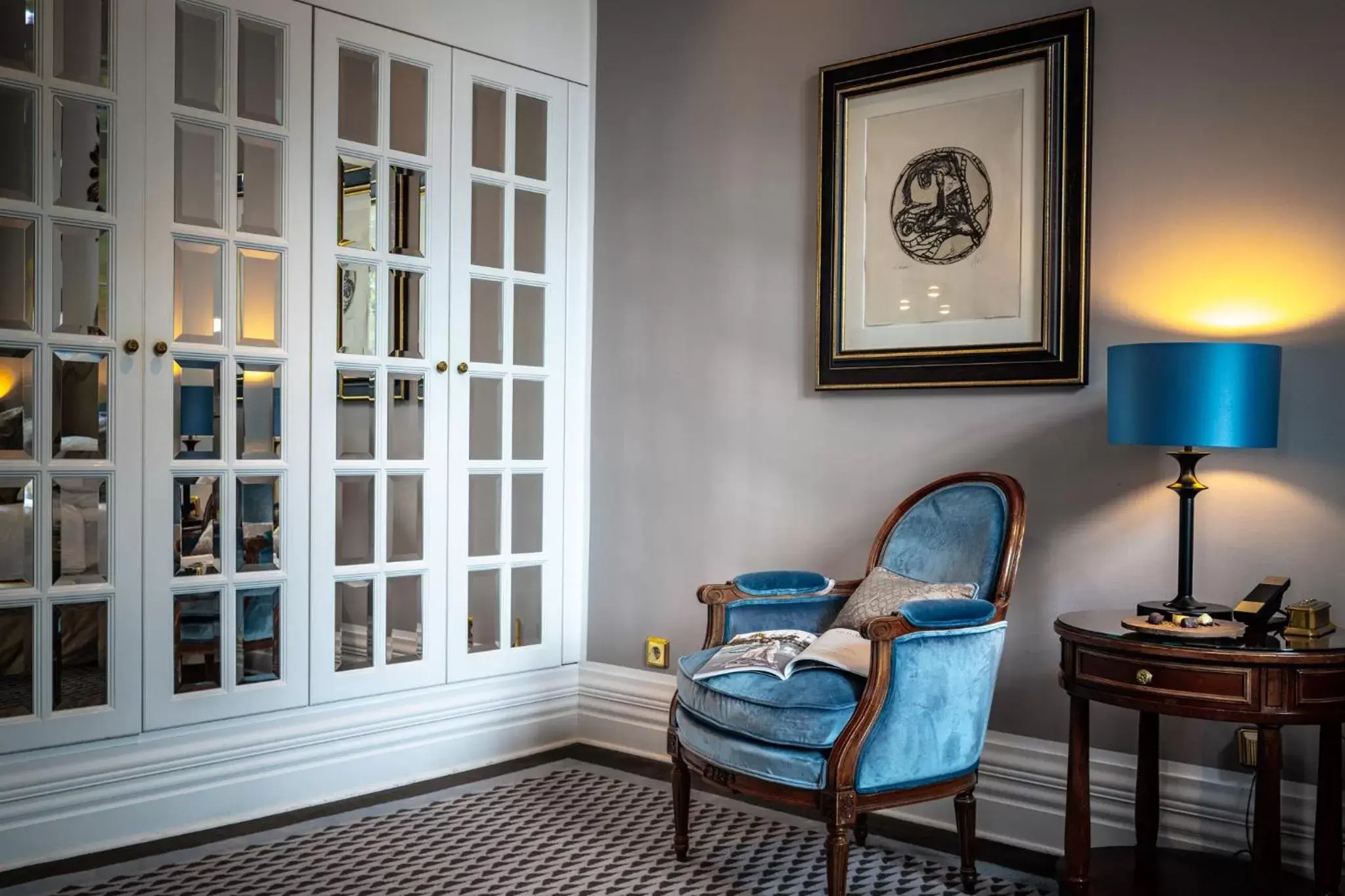 wardrobe, Seating Area in Althoff Grandhotel Schloss Bensberg