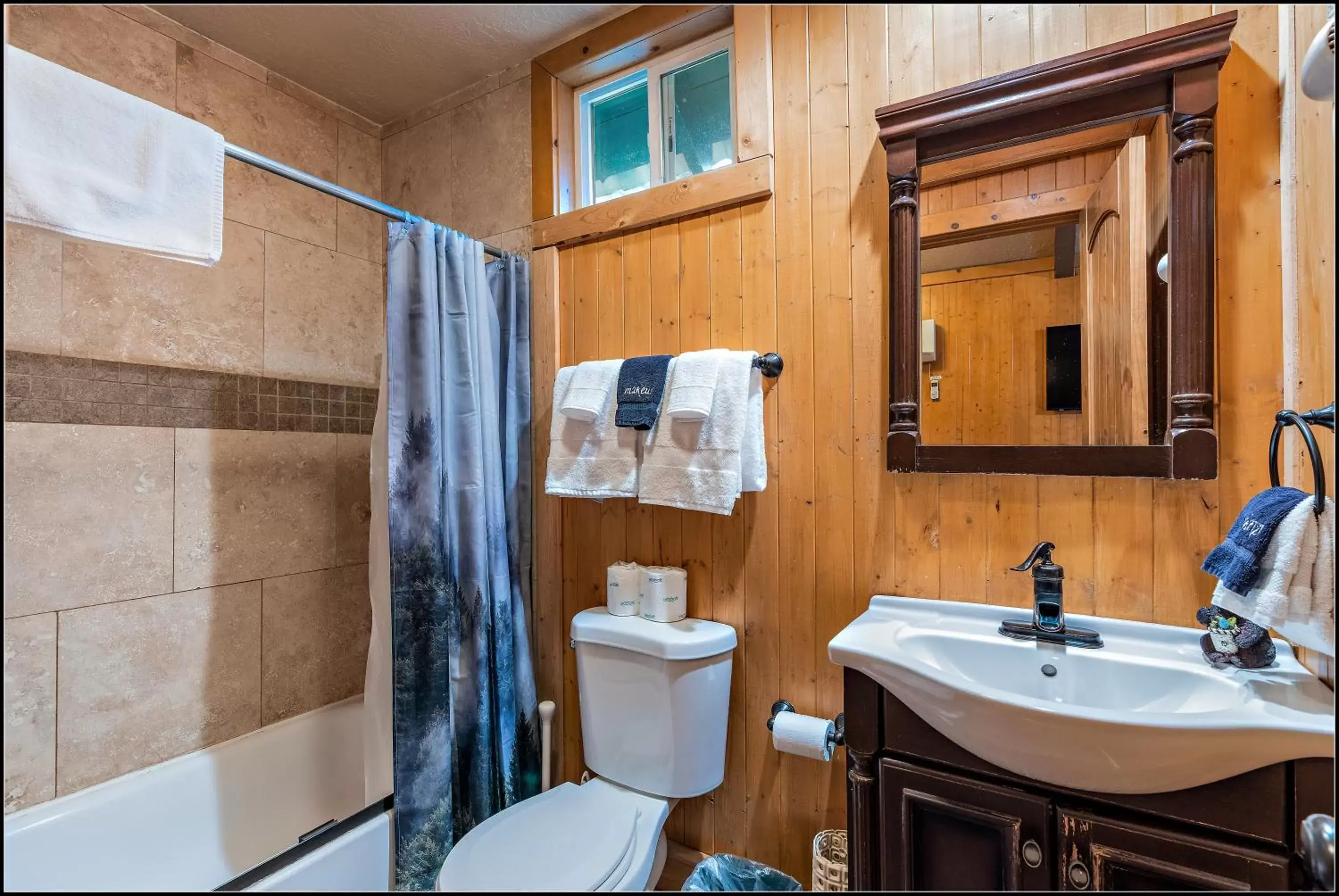 Shower, Bathroom in Brundage Bungalows