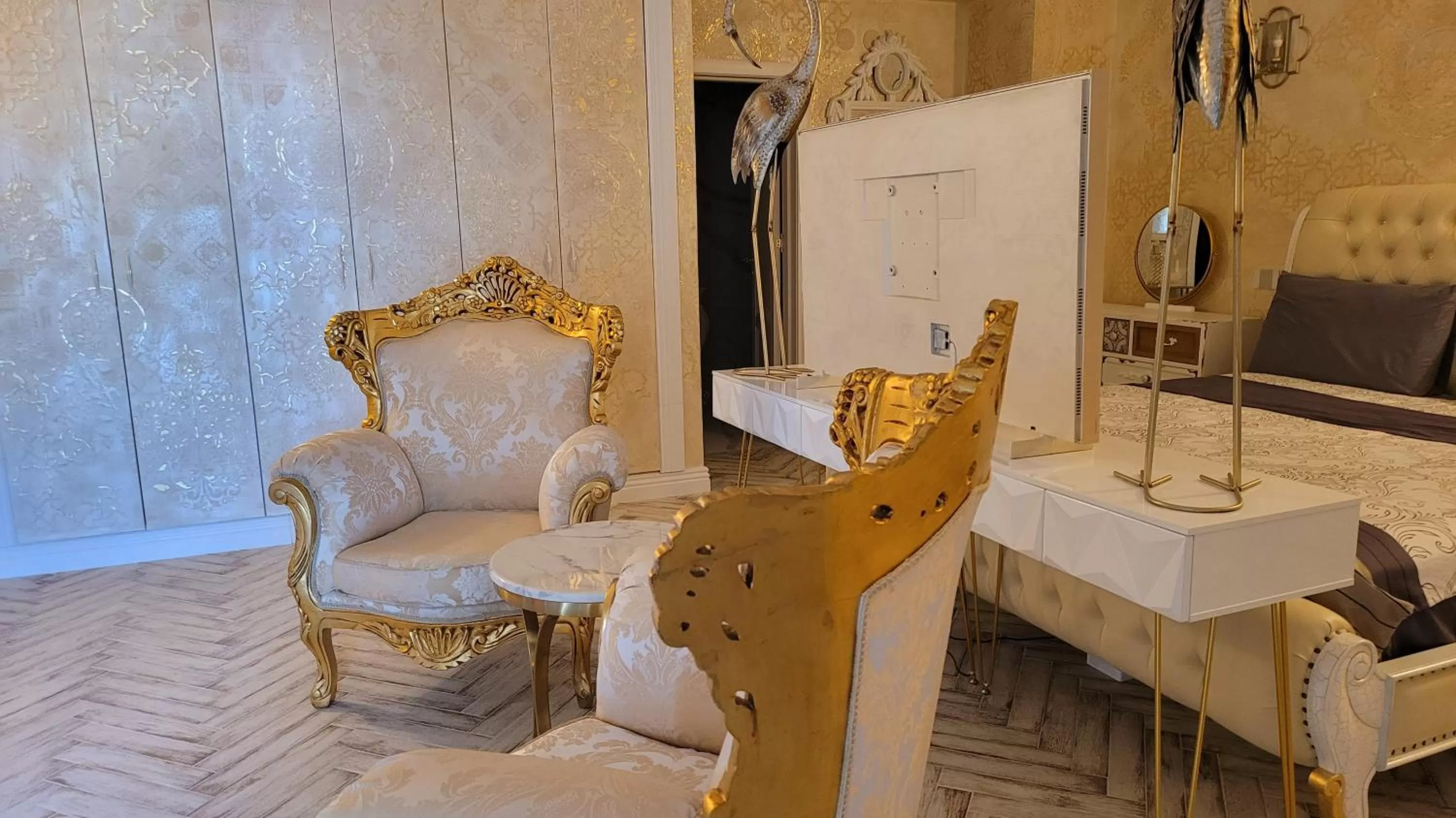 Seating area in Terrace Suites Iasi