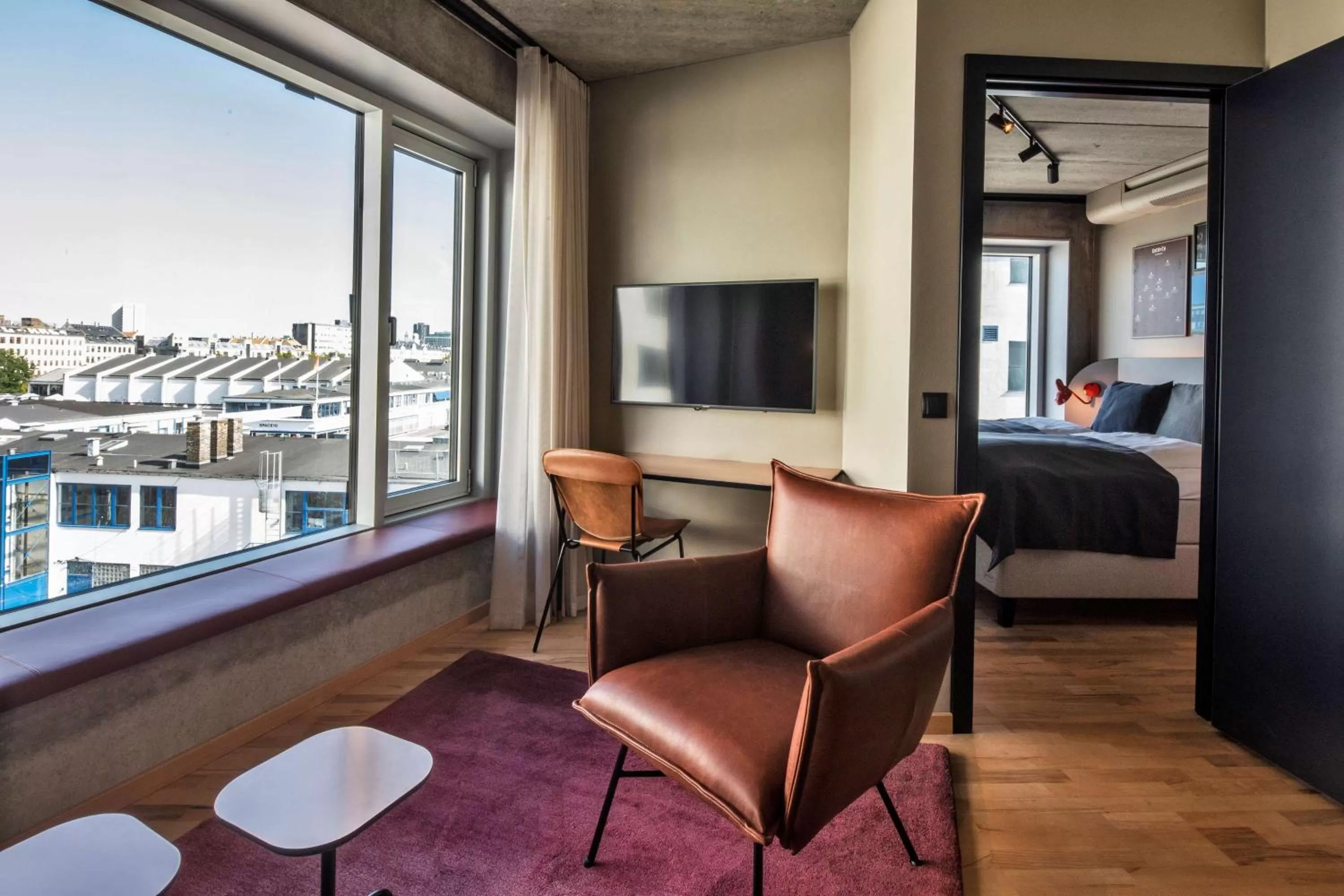 Bedroom in Scandic Kødbyen