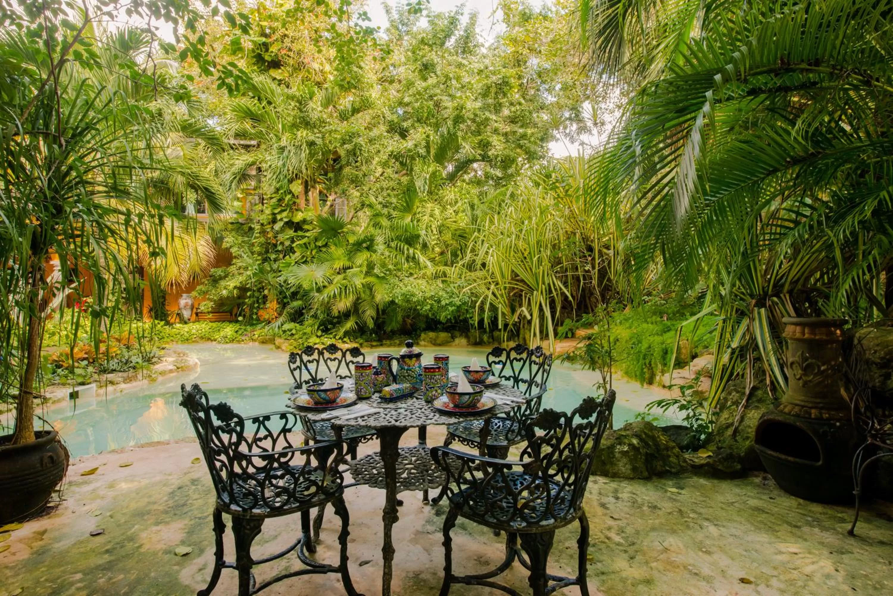 Swimming pool in La Hacienda, en Xcaret