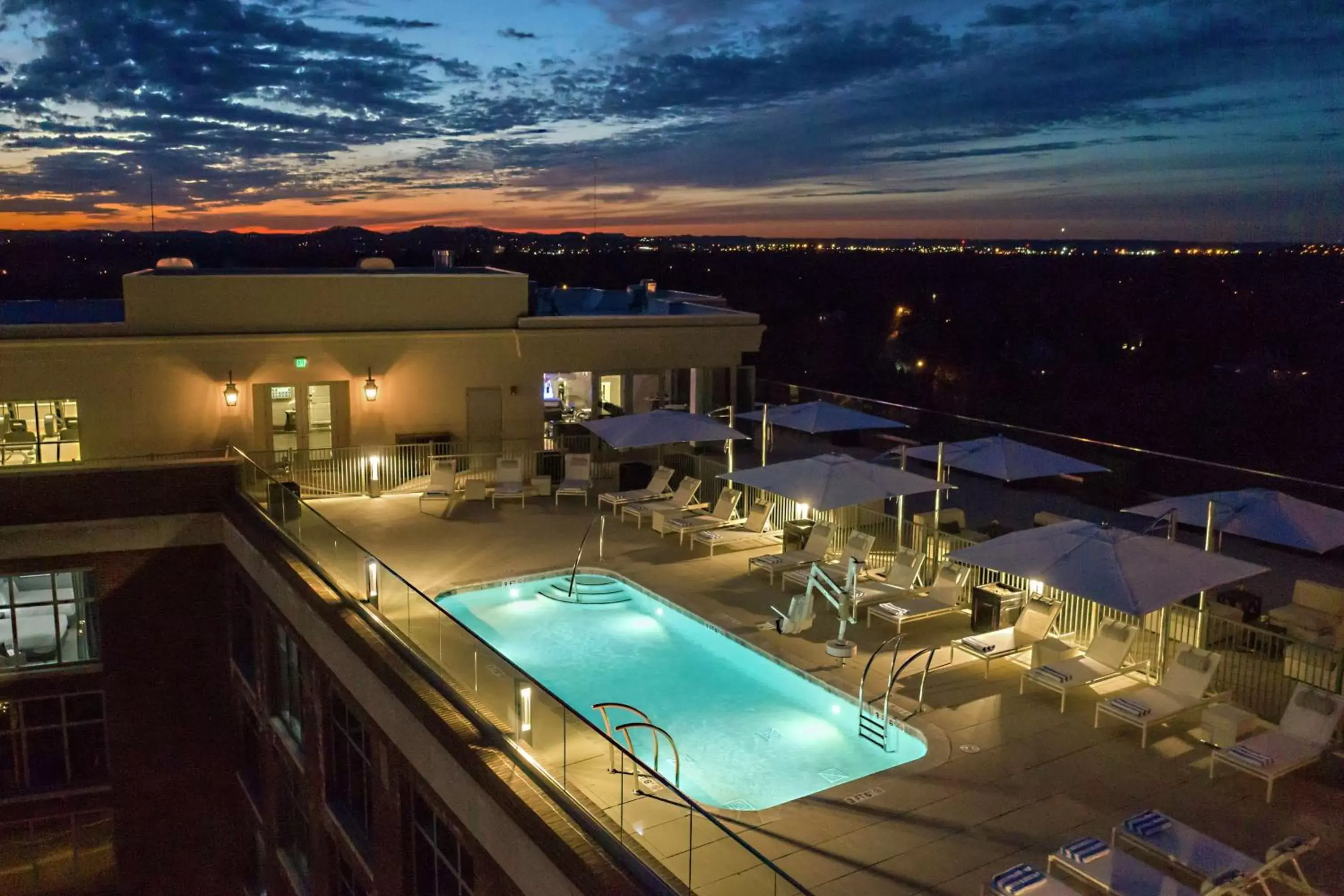 Pool View in Hilton Nashville Green Hills