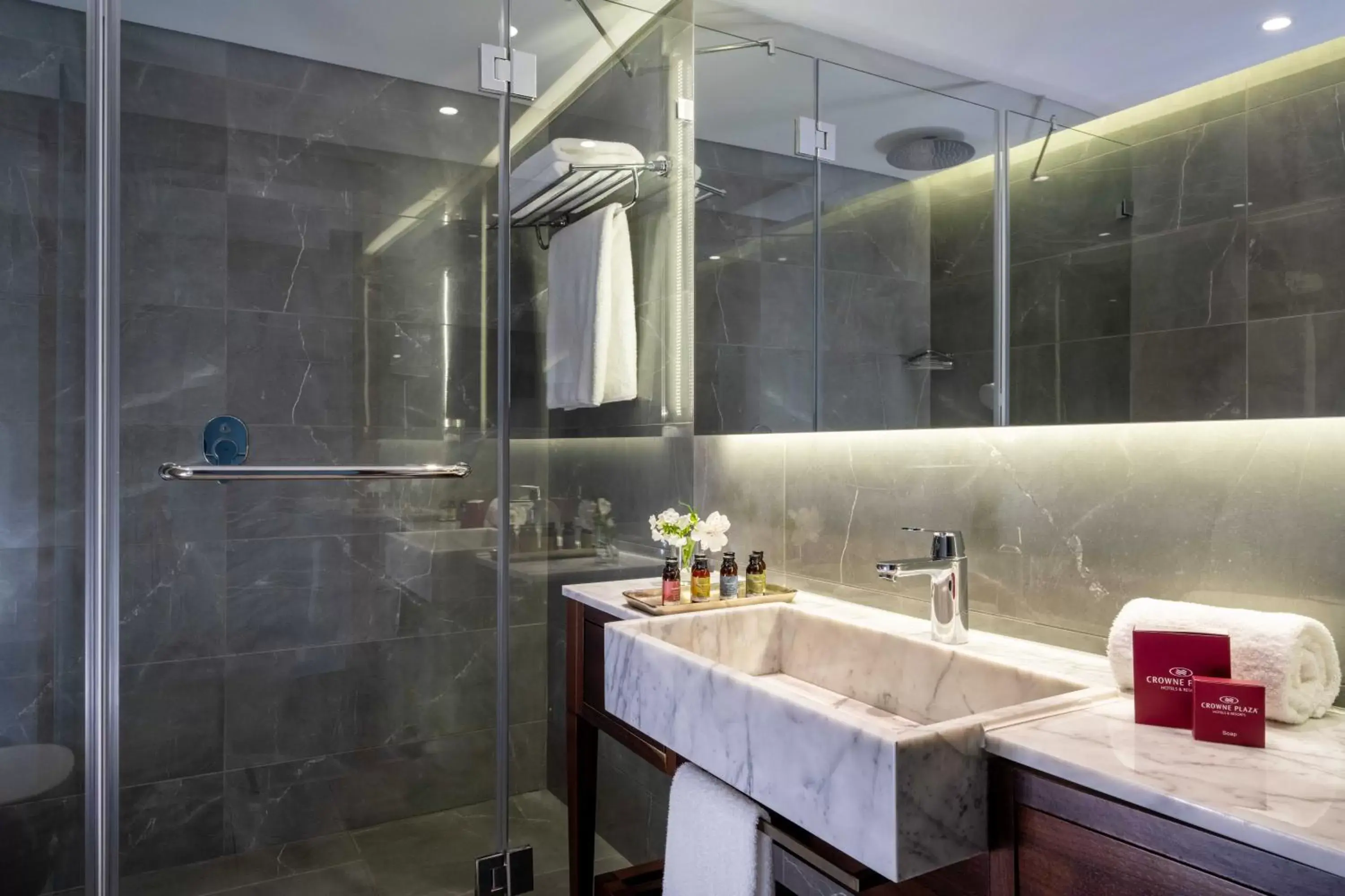 Bathroom in Crowne Plaza Tel Aviv Beach, an IHG Hotel