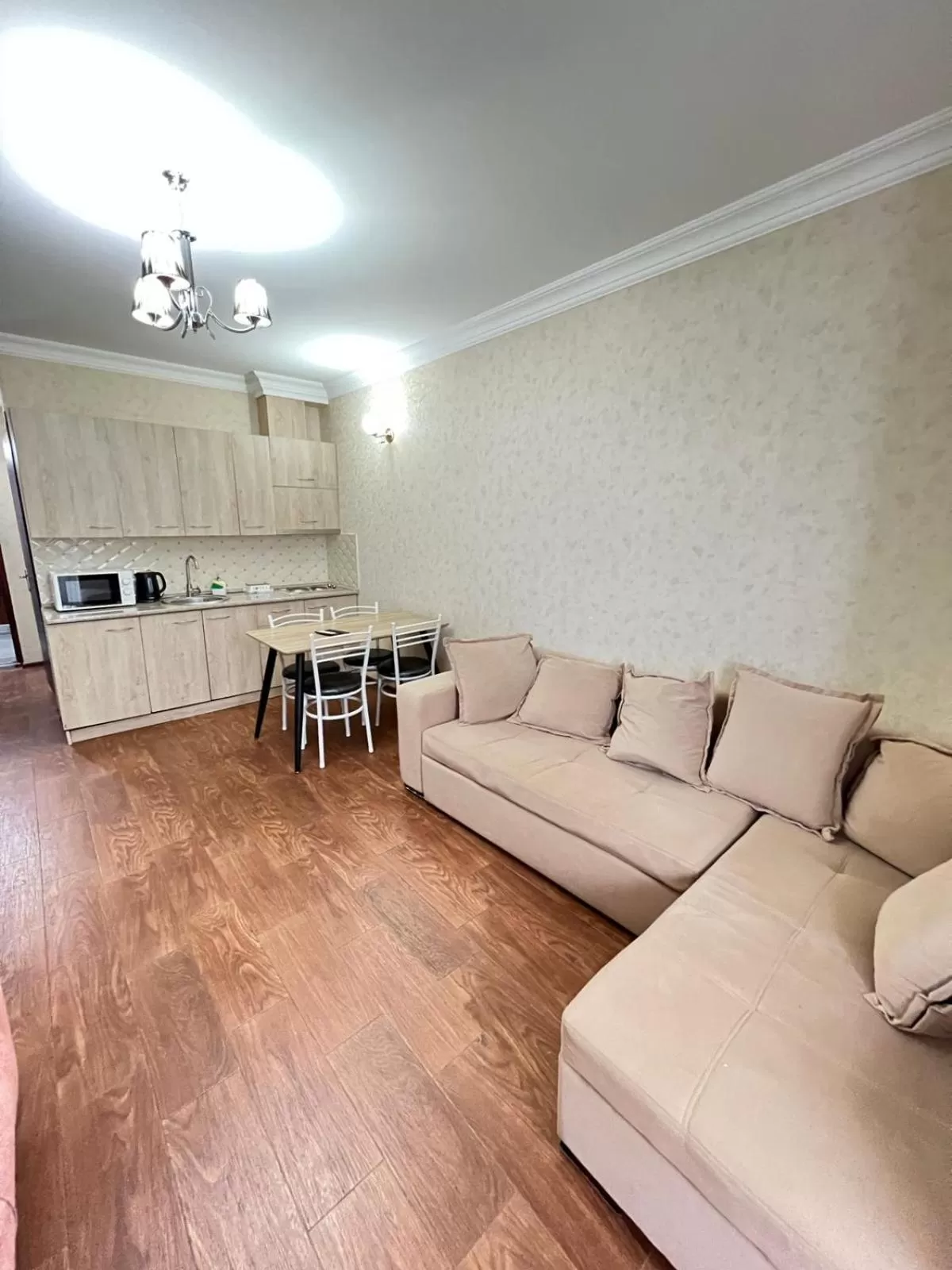 Kitchen or kitchenette, Seating Area in Holiday Lux Sea Towers Batumi