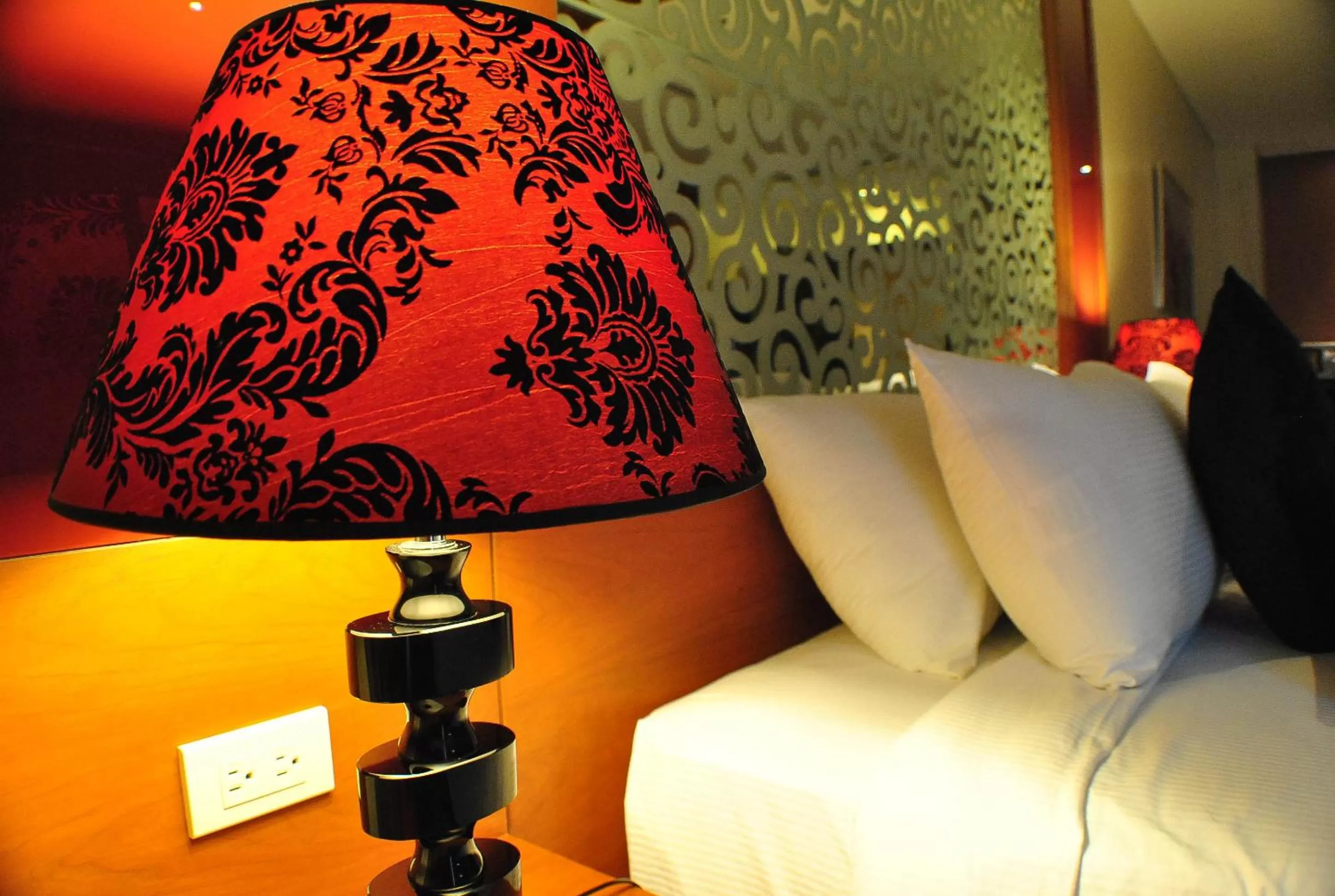 Decorative detail, Bed in Hotel Elizabeth Cebu