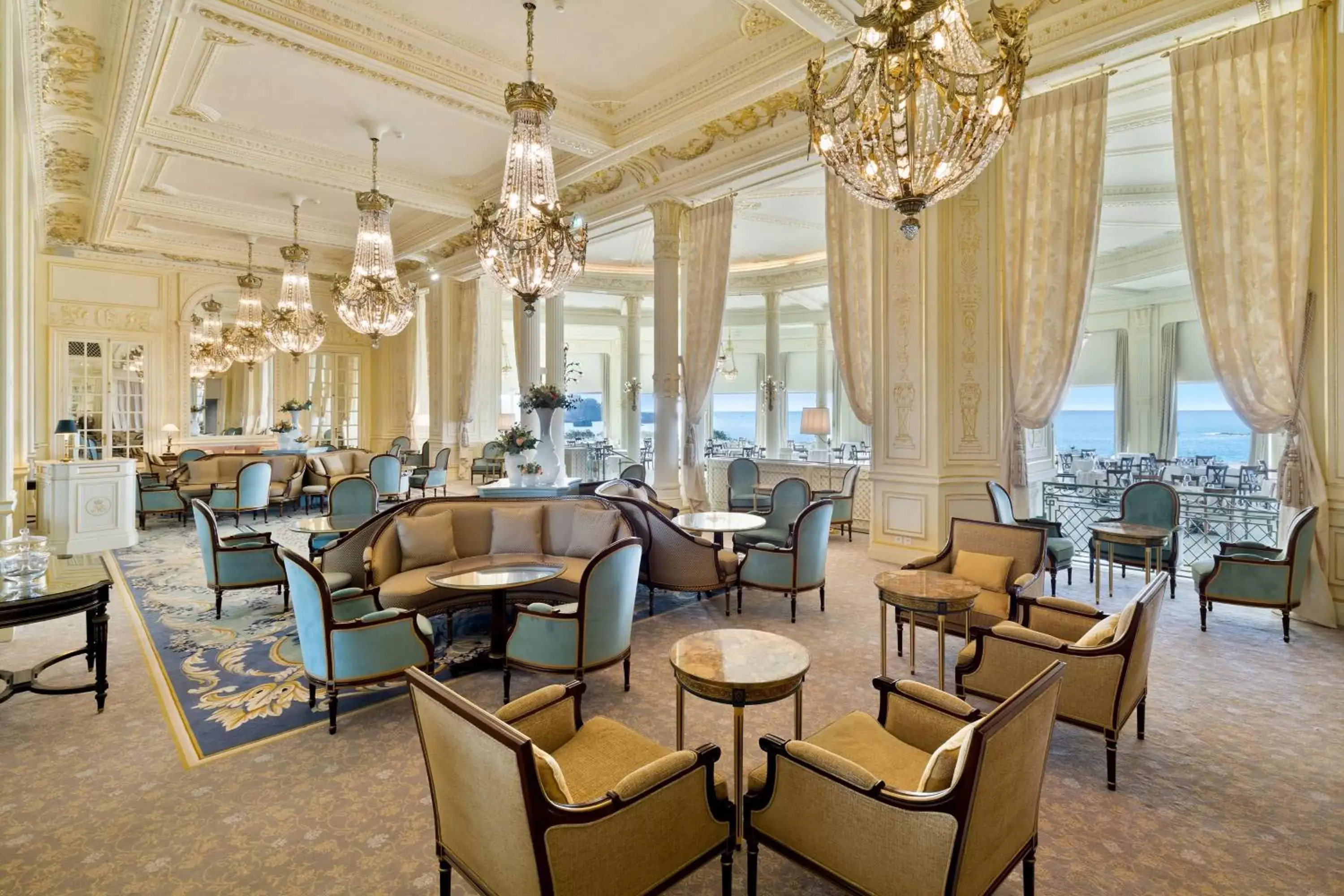 Lounge or bar, Restaurant/Places to Eat in Hôtel du Palais Biarritz, in The Unbound Collection by Hyatt