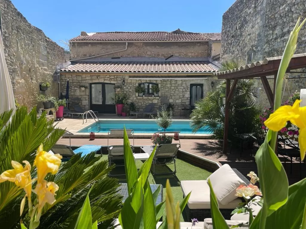 Swimming Pool in Maison d'hôtes Payan Champier