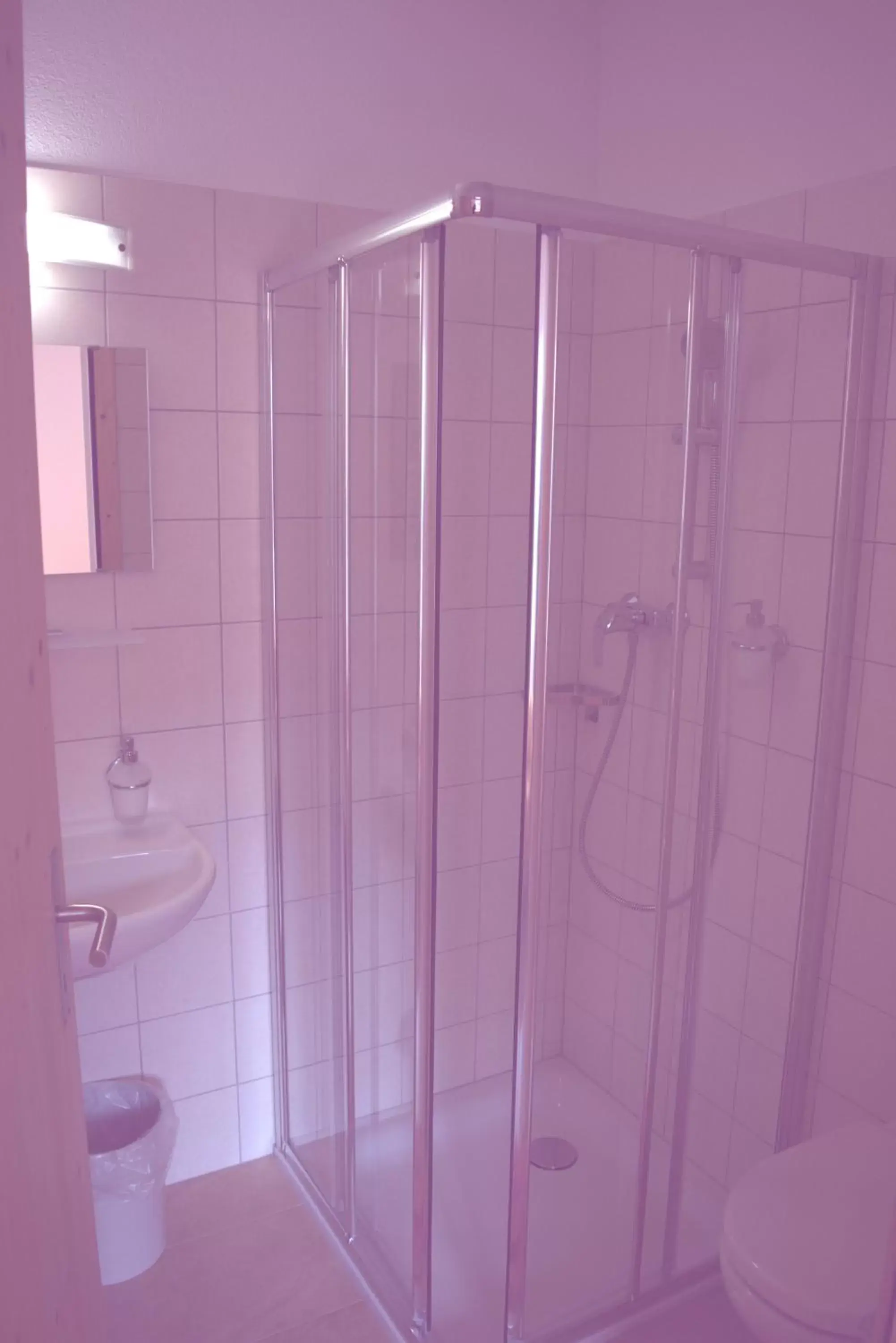 Shower, Bathroom in Ristorante Pensione Chalet Stazione