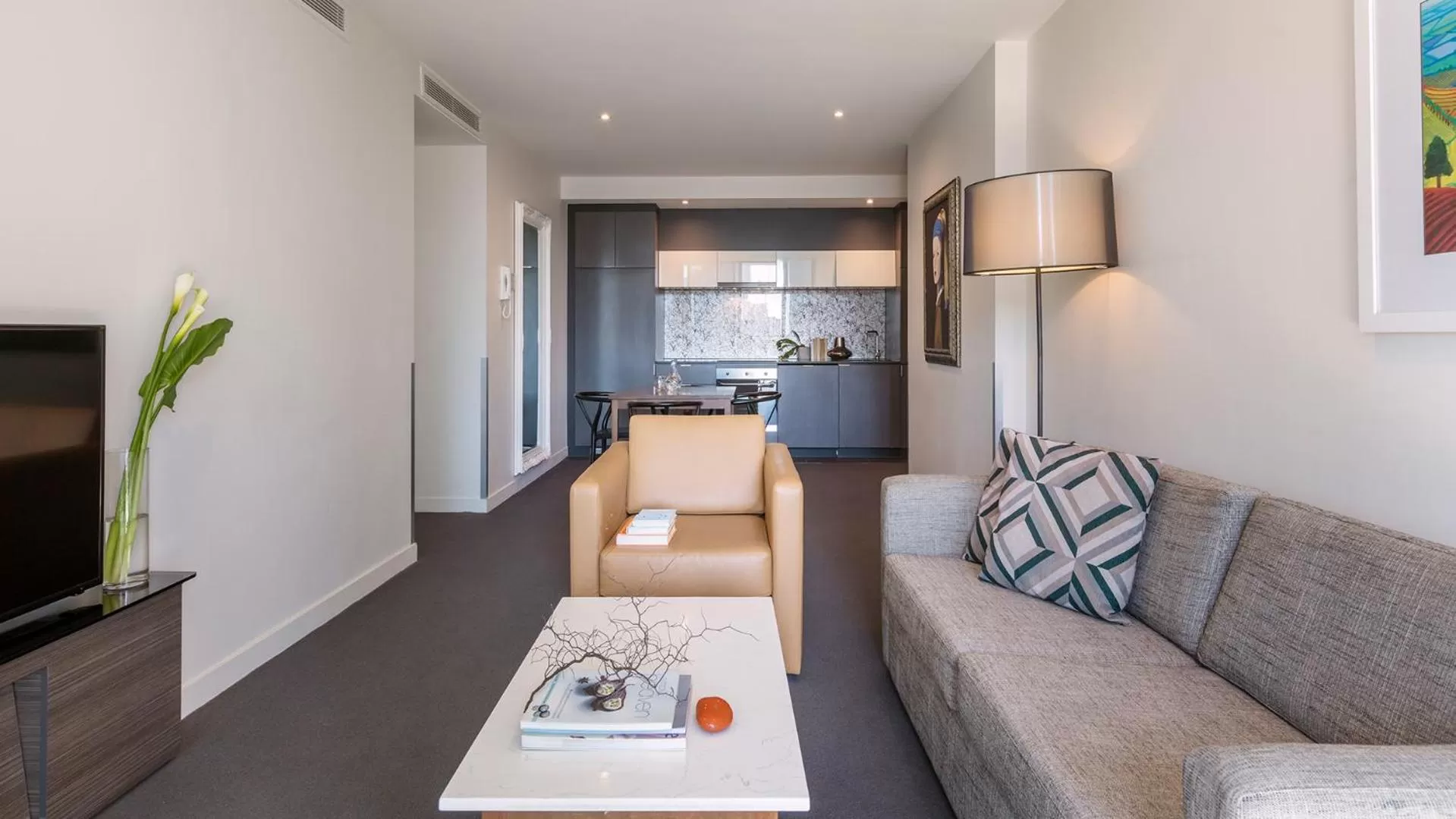 Living room in WRAP on Southbank