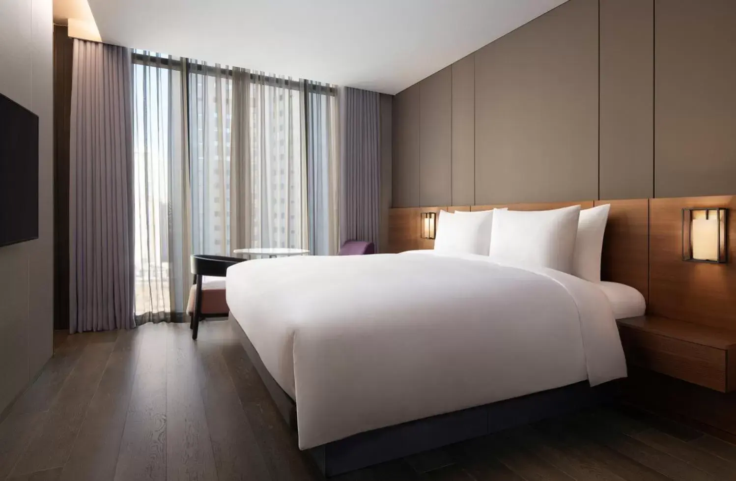 Bedroom, Bed in Courtyard by Marriott Suwon