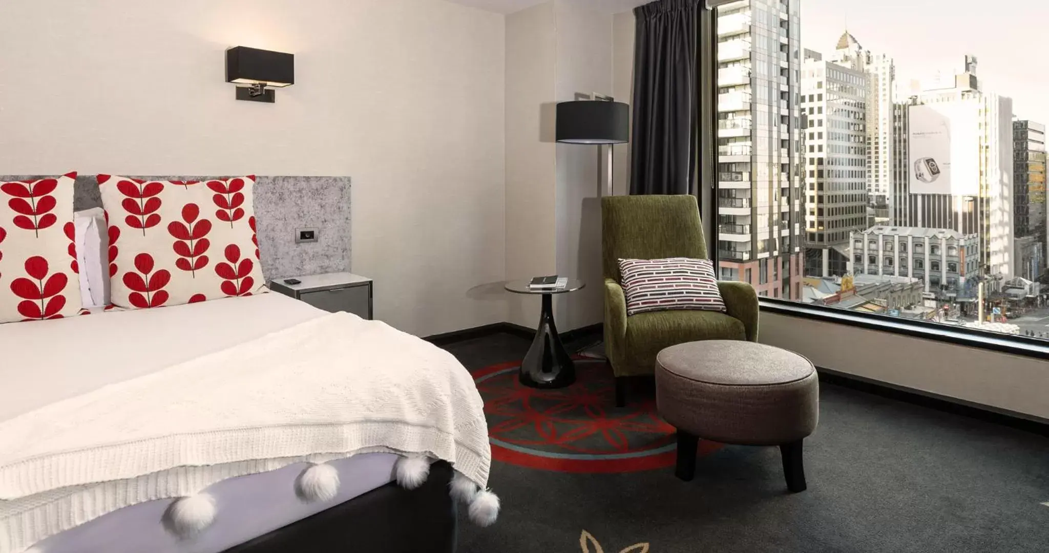 View (from property/room), Bed in SkyCity Hotel Auckland View (from property/room), Bed in SkyCity Hotel Auckland