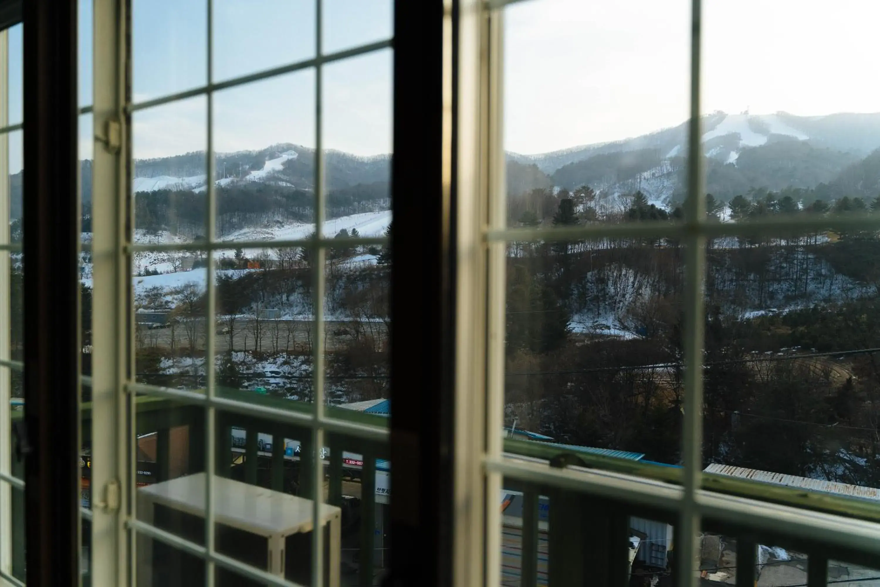 Landmark view, Winter in White Cabin