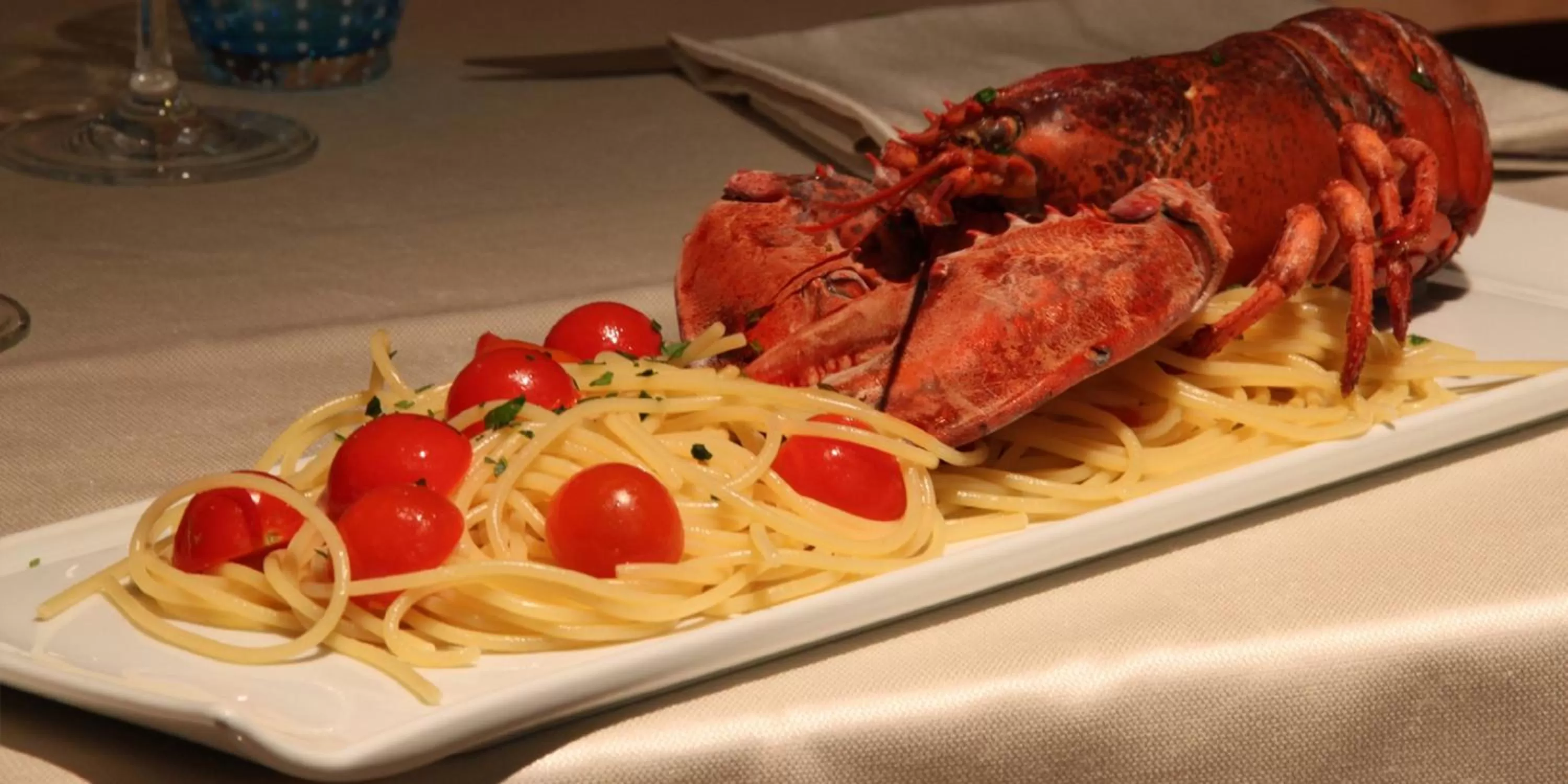 Food close-up in Palazzo Giordano Bruno