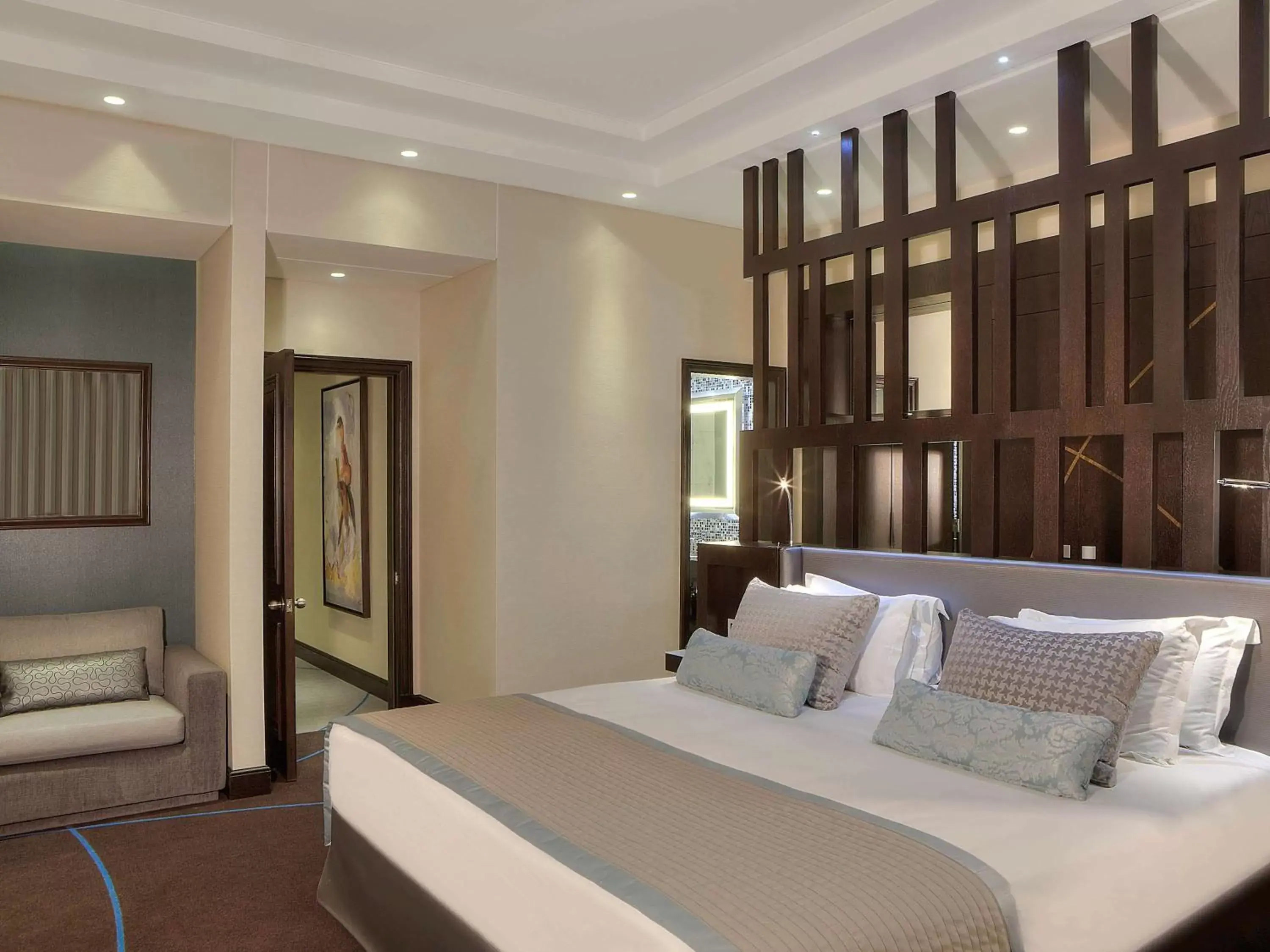 Property building, Bed in Sofitel Beirut Le Gabriel
