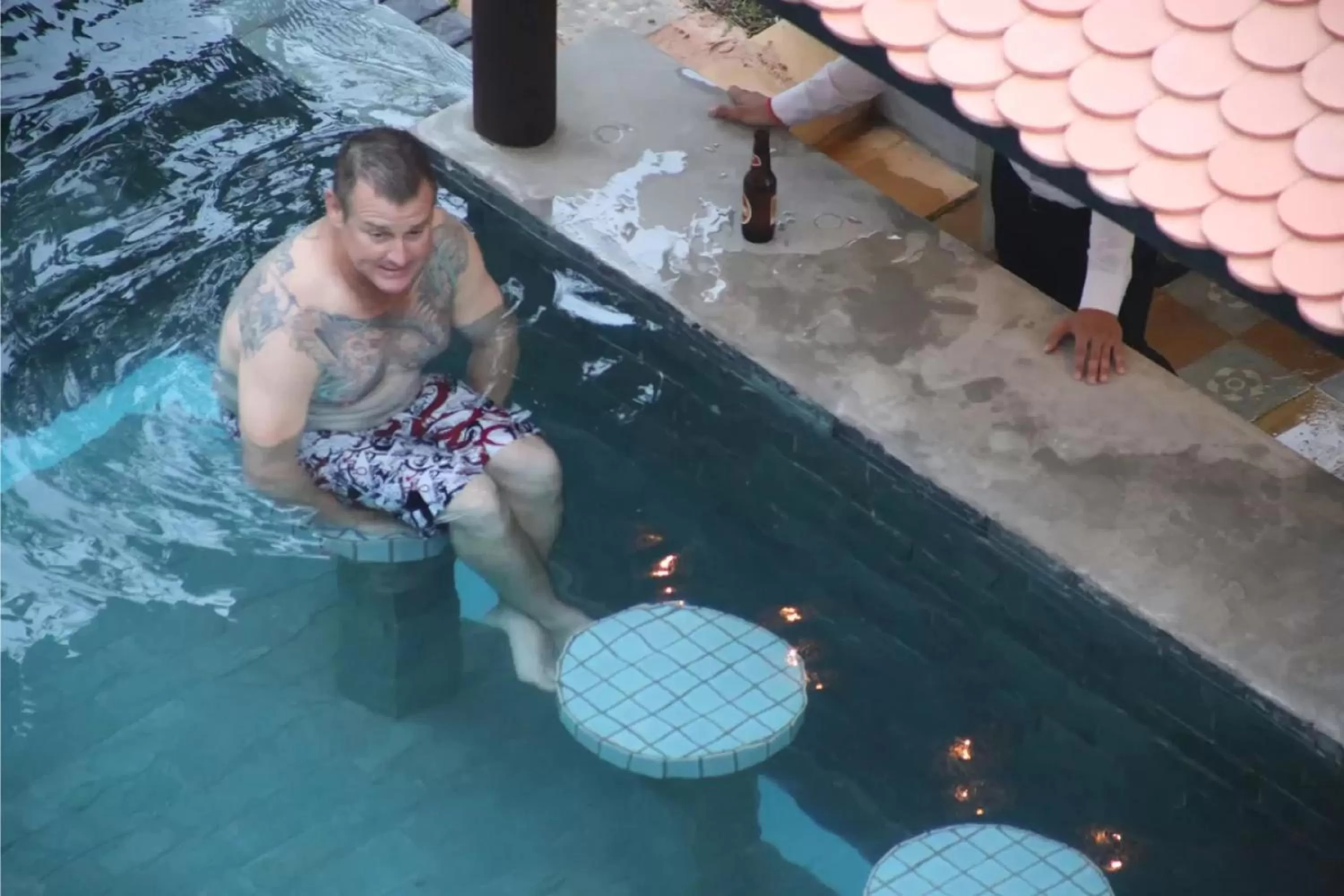 Lounge or bar, Swimming Pool in Residence Indochine D'angkor