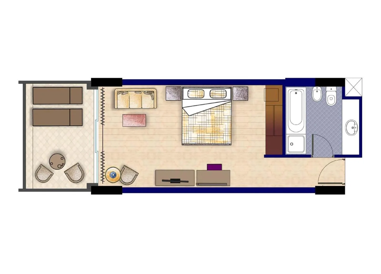 Floor plan in Azia Resort & Spa