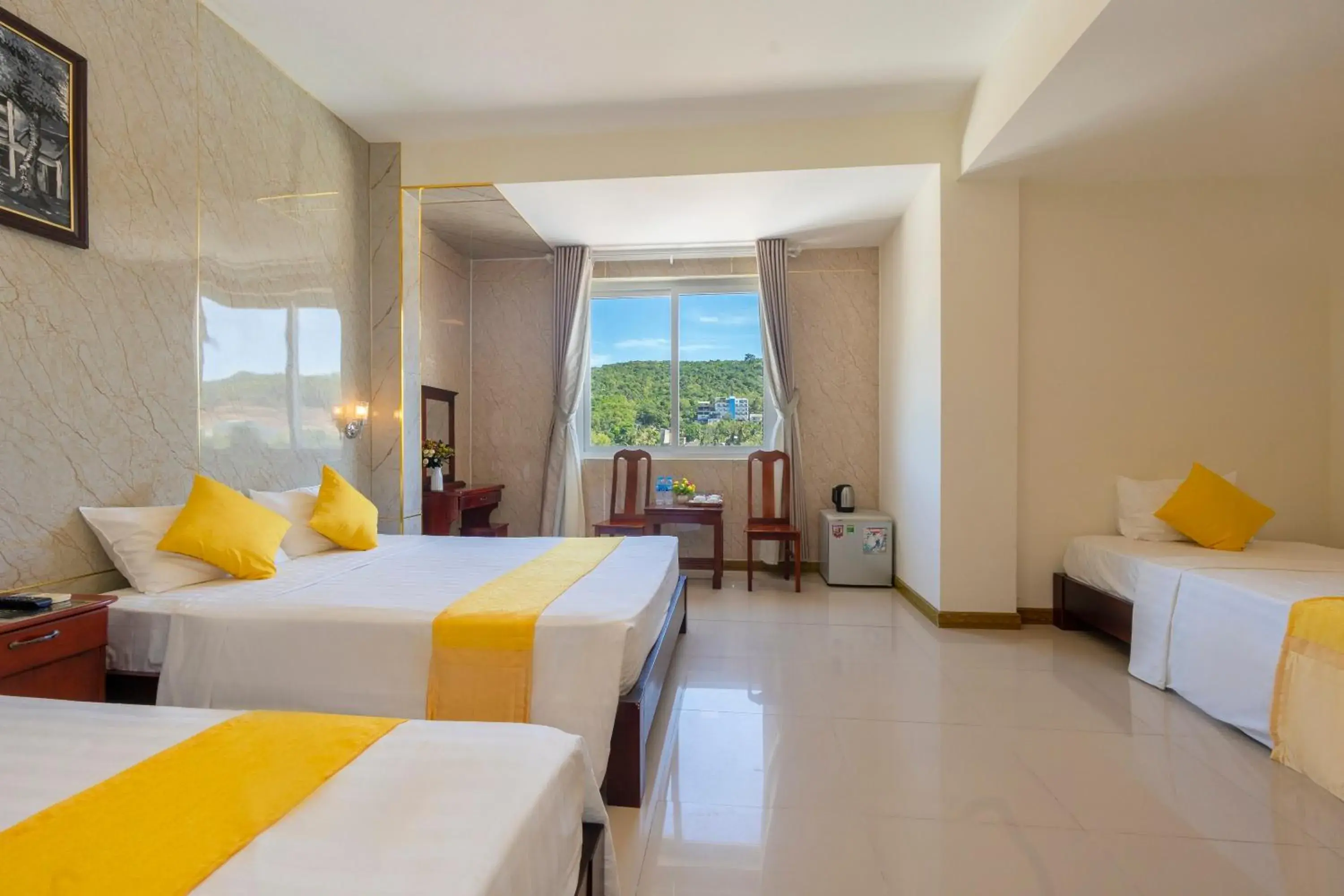 Bed in Gold Beach Hotel Phu Quoc