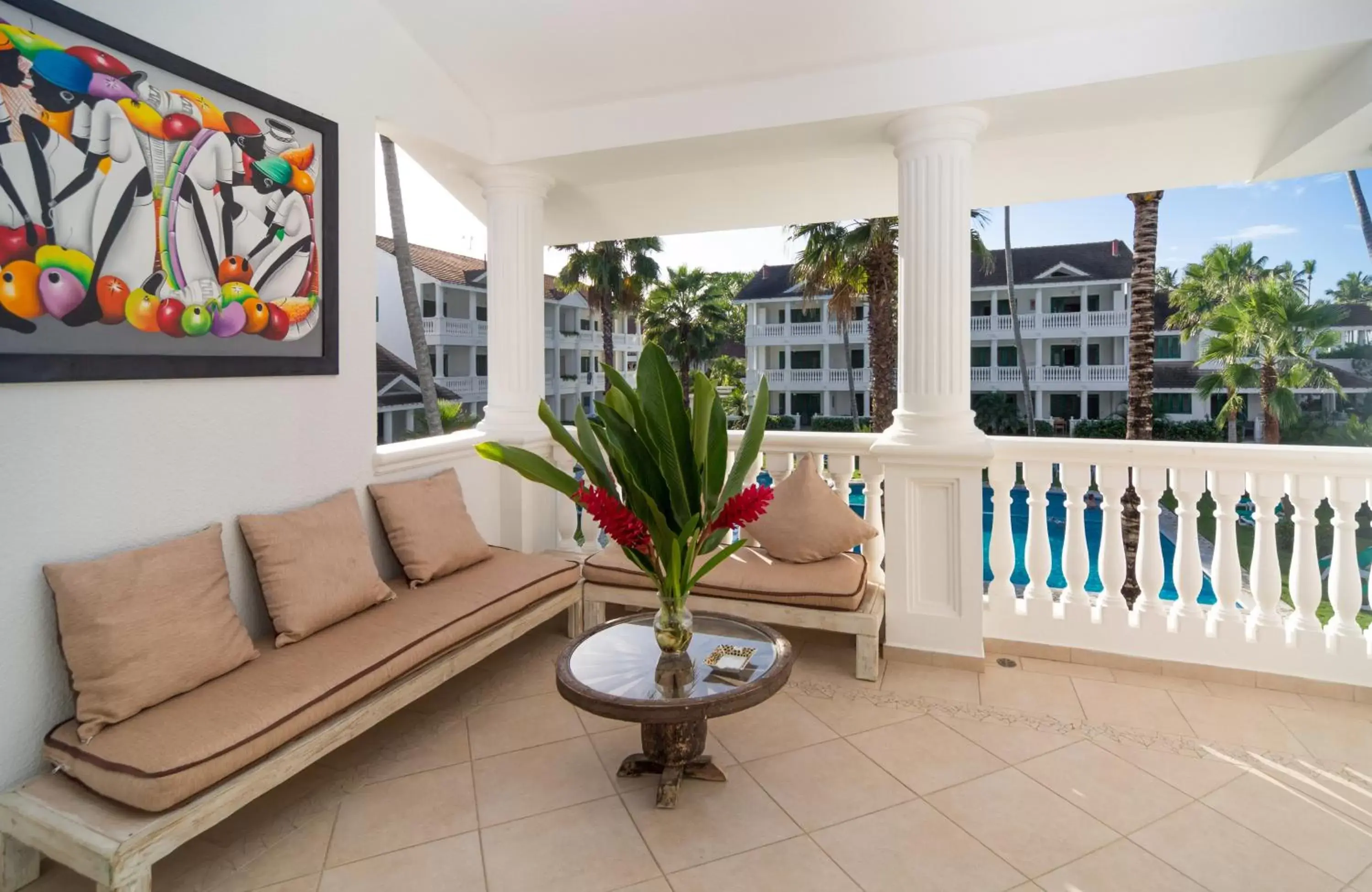 Balcony/Terrace, Seating Area in Albachiara Hotel - Las Terrenas