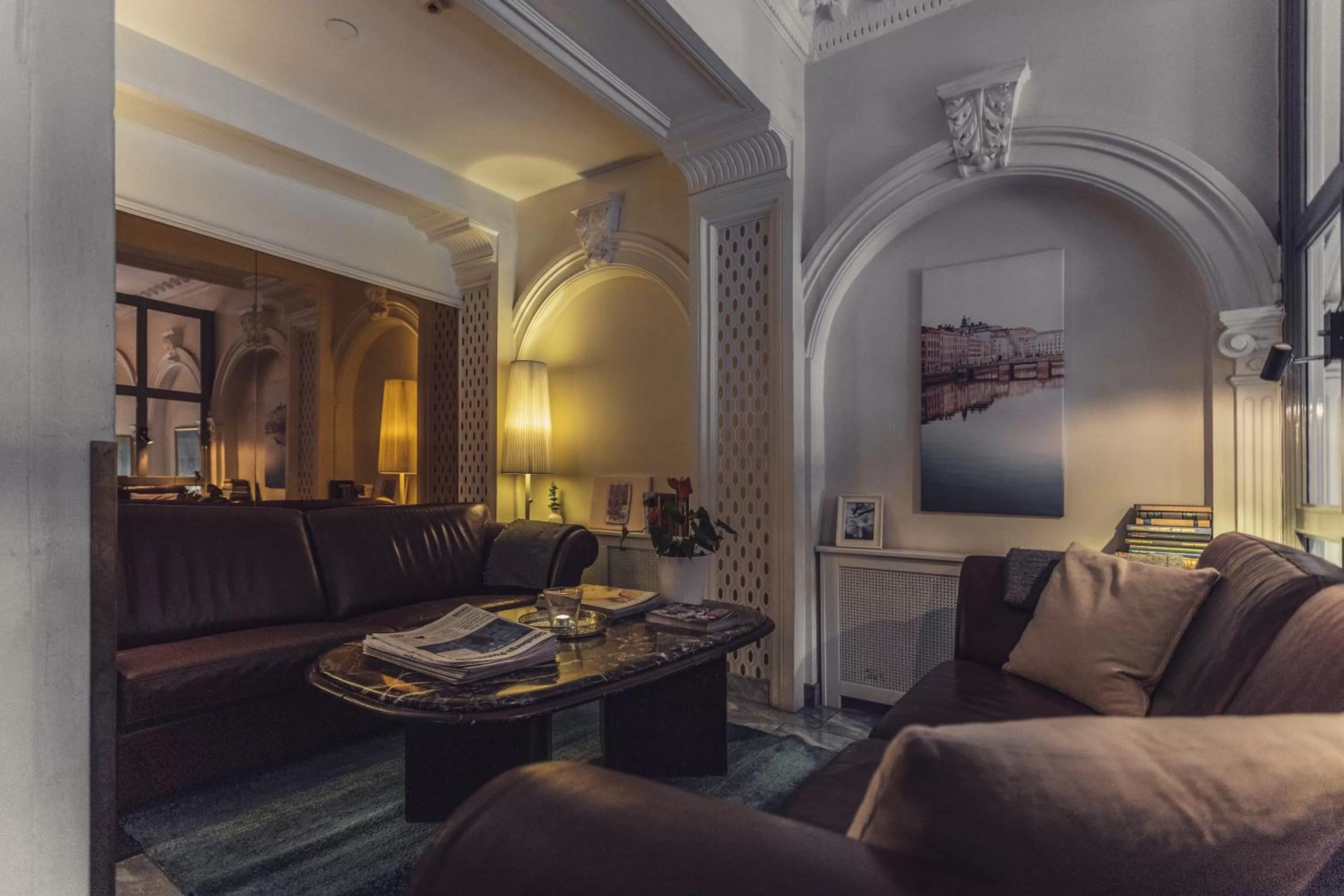 Seating area in Hotel Poseidon