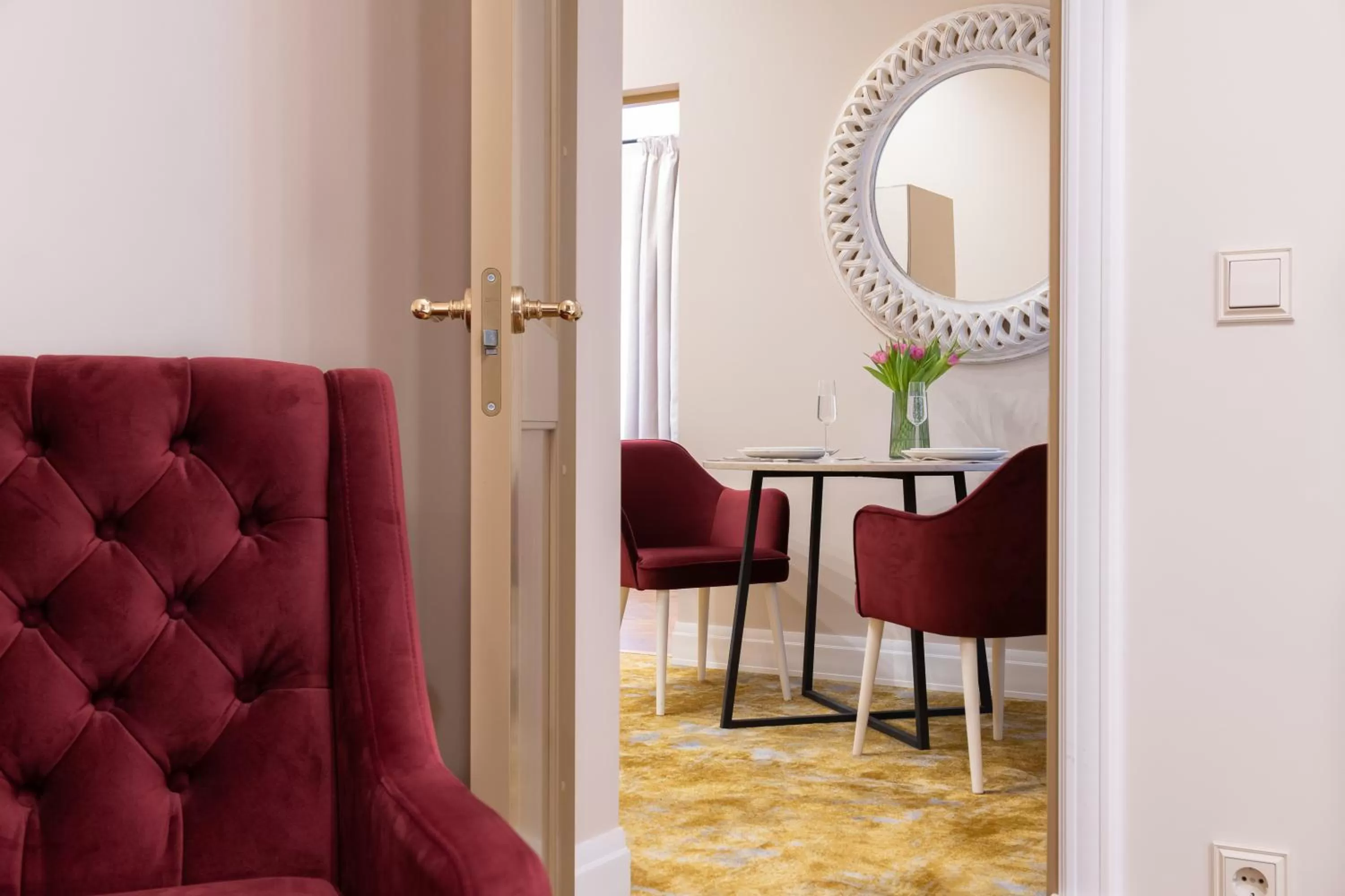 Seating area in Hotel Meltzer Apartments