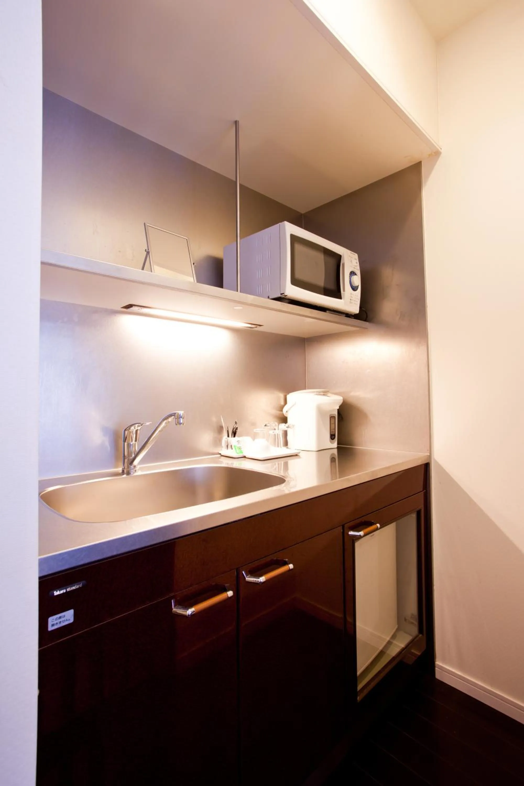 Kitchen or kitchenette in Kuretake Inn Premium Hamamatsucho