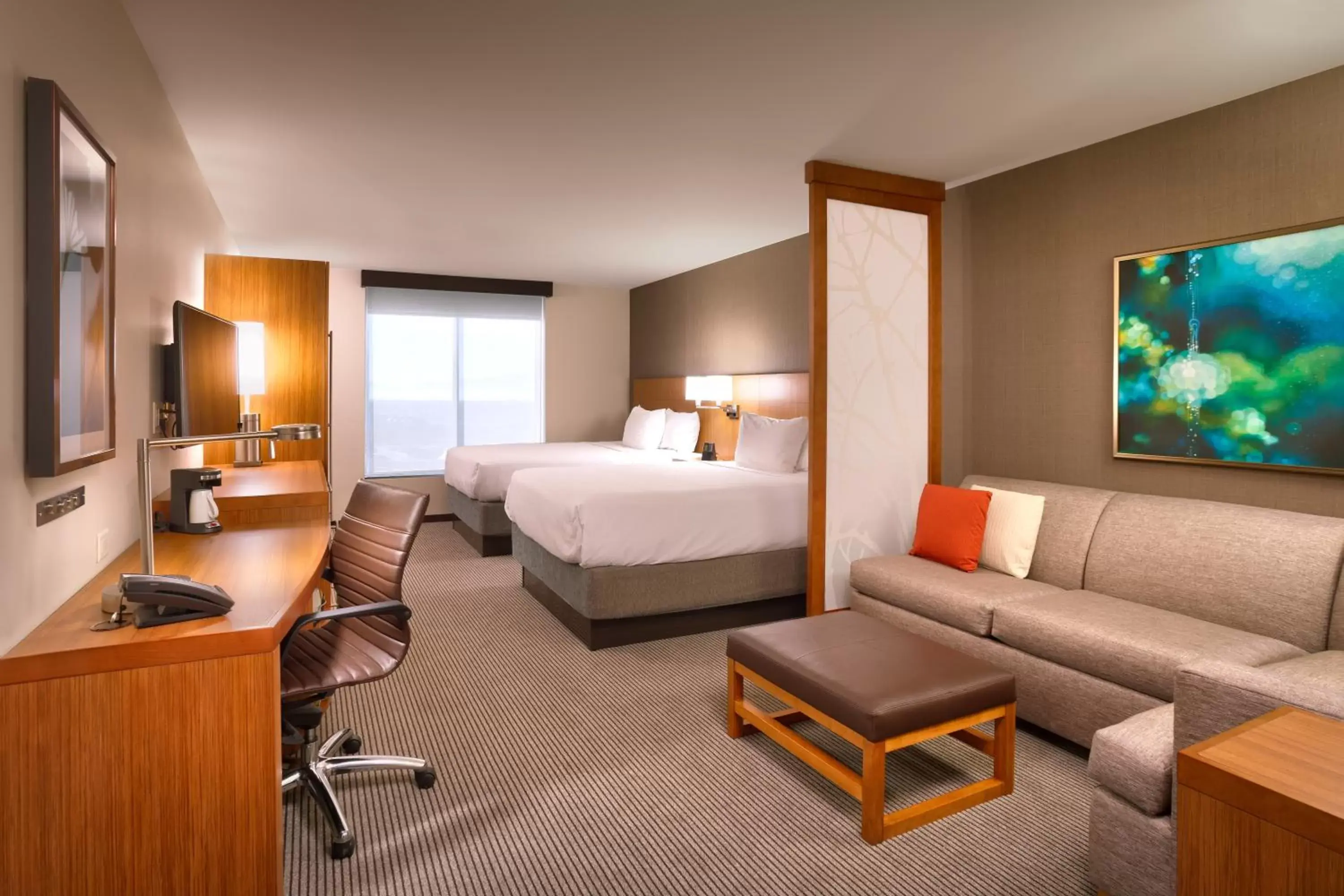 Queen Room with Two Queen Beds, Sofa Bed and Accessible Tub in Hyatt Place Salt Lake City/Lehi