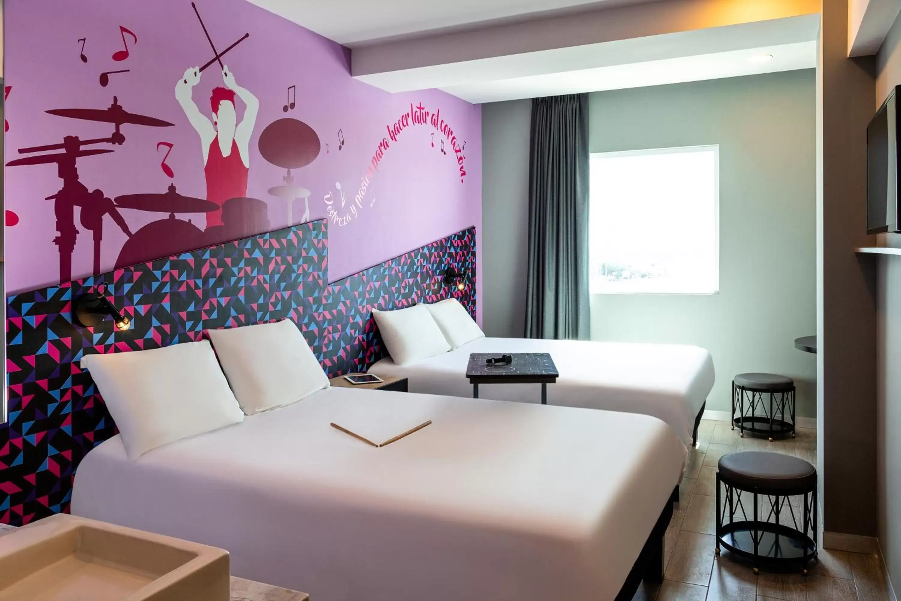 Bedroom, Bed in Ibis Styles Merida Galerias