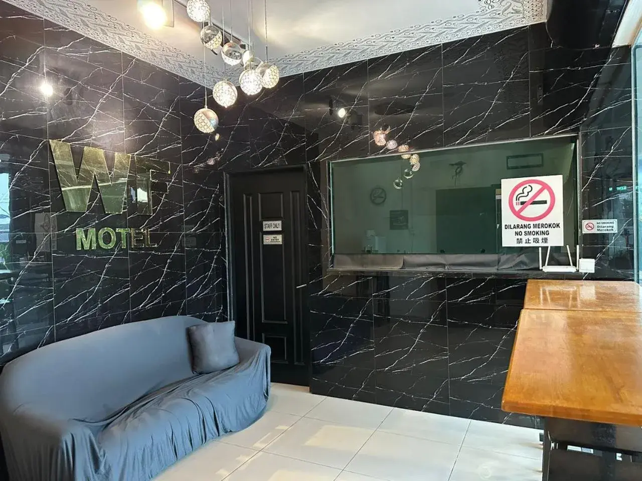 Lobby or reception in WF Motel Lobby or reception in WF Motel