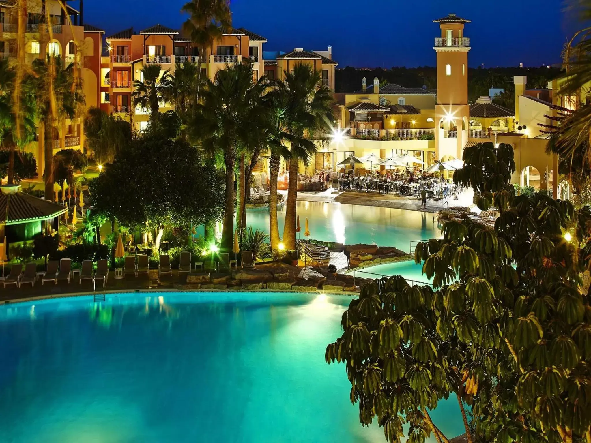 Night, Swimming Pool in Four Seasons Vilamoura