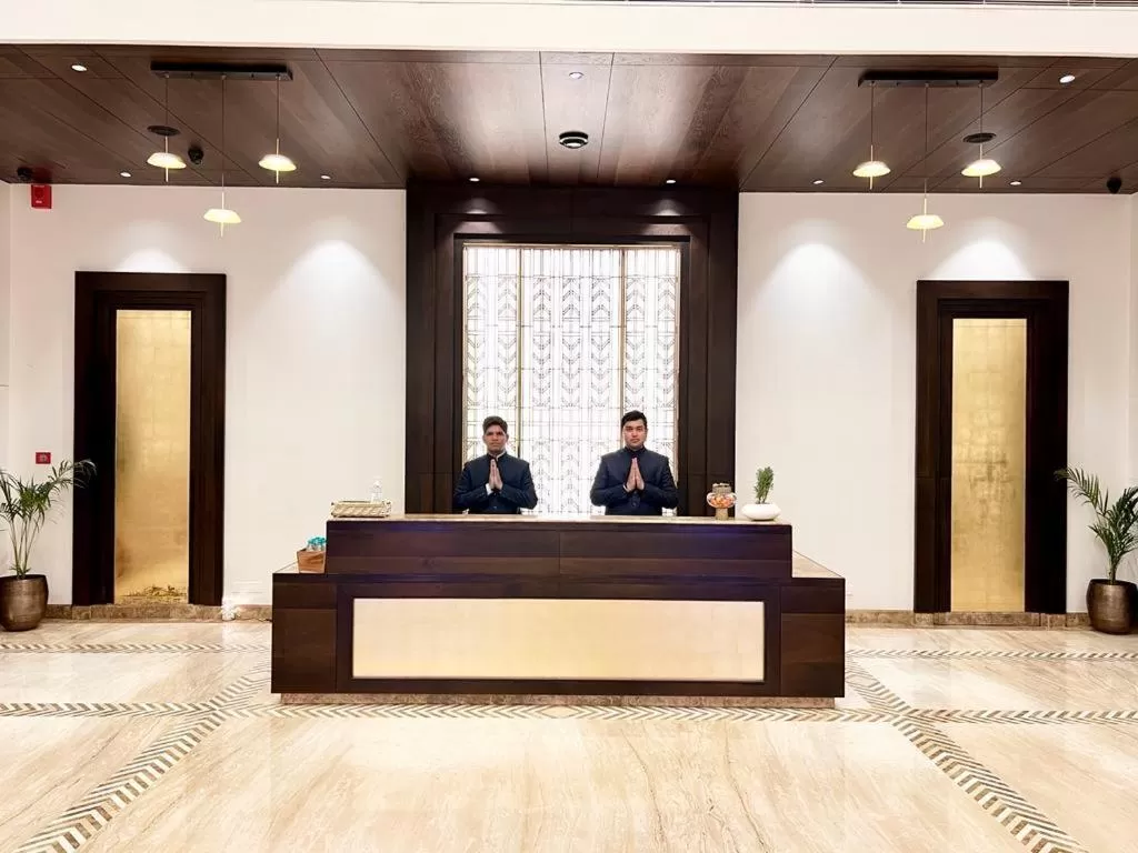 Lobby or reception in Palasa Hotel