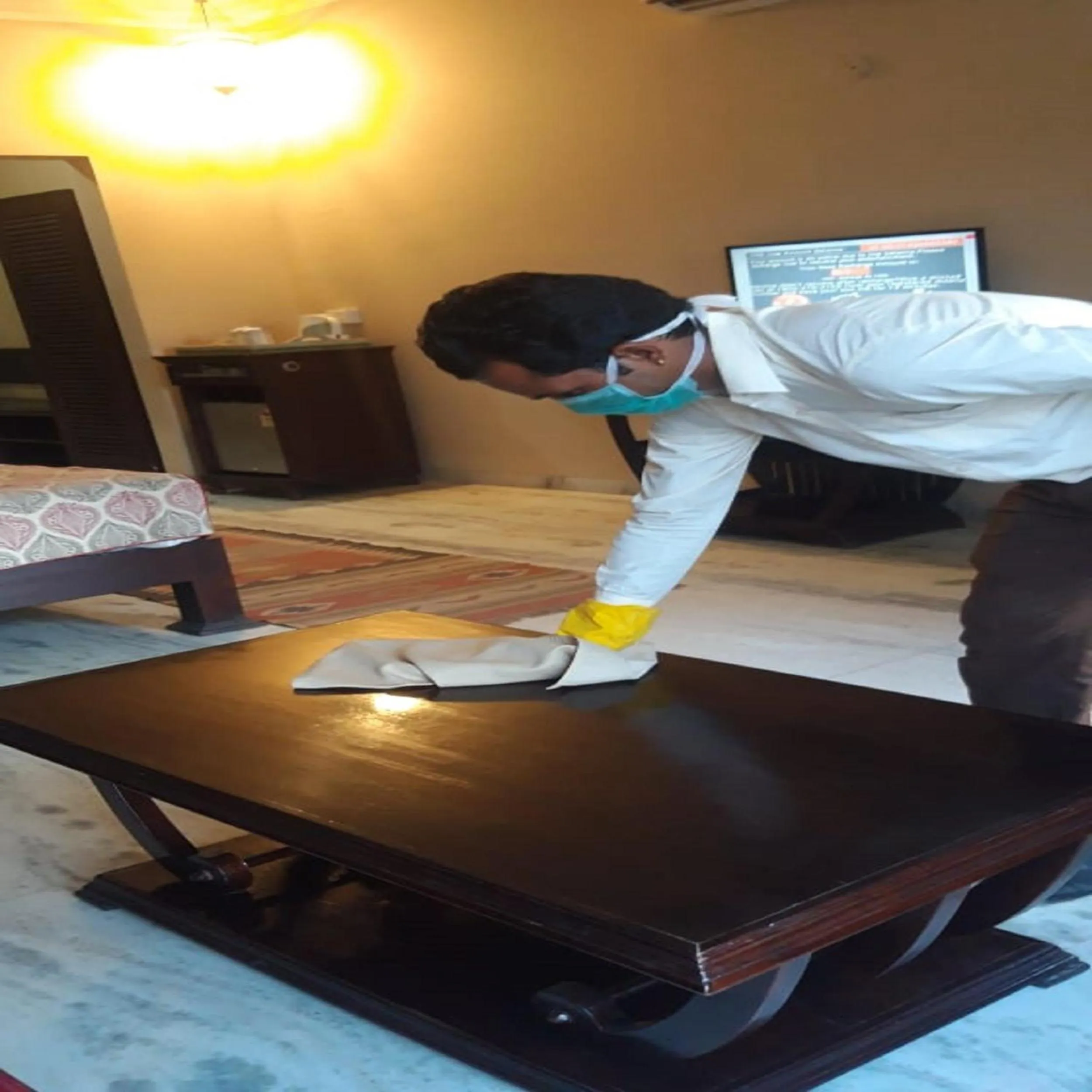 Staff in The Hadoti Palace, Bundi