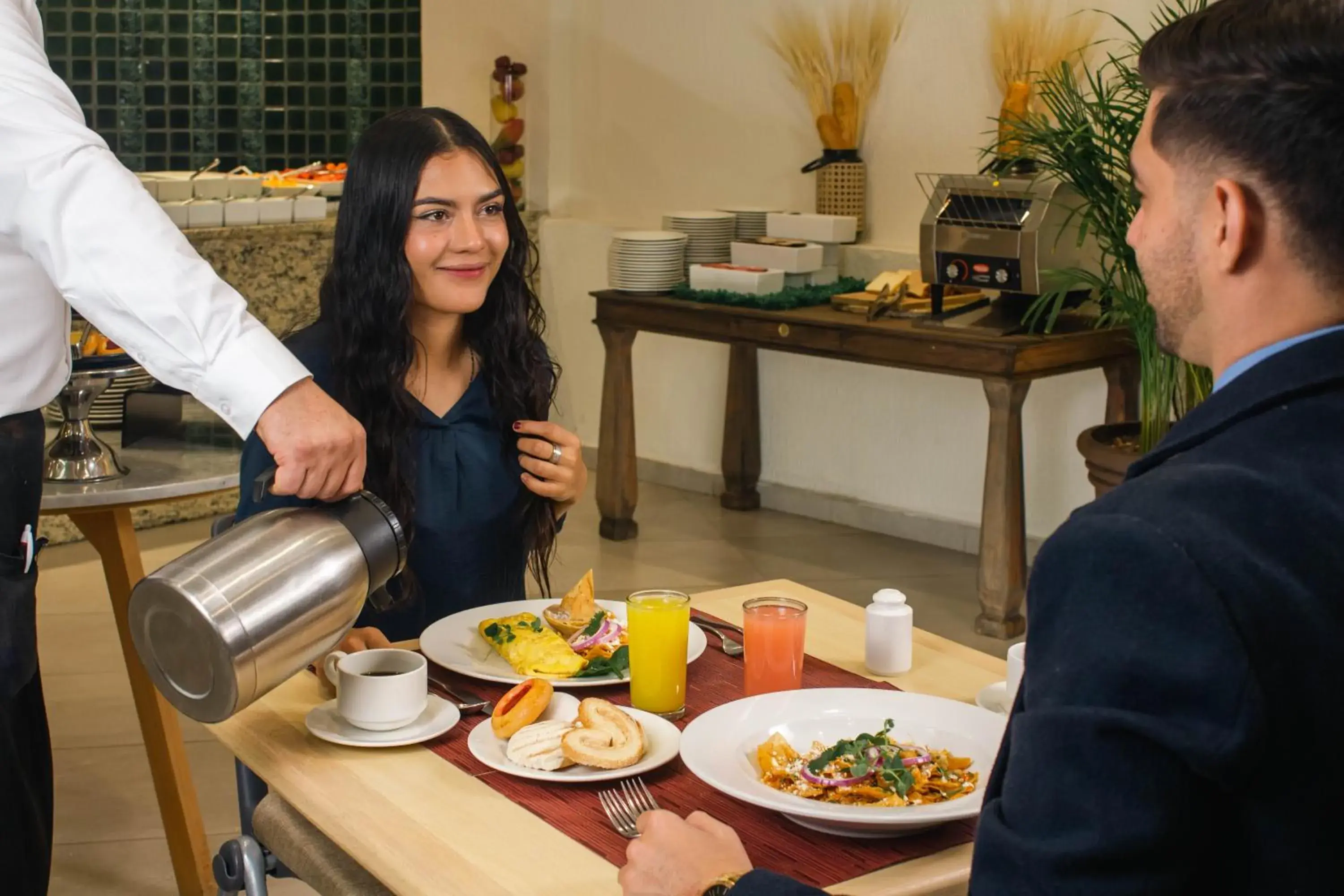 Breakfast in Hotel Guadalajara Plaza Expo