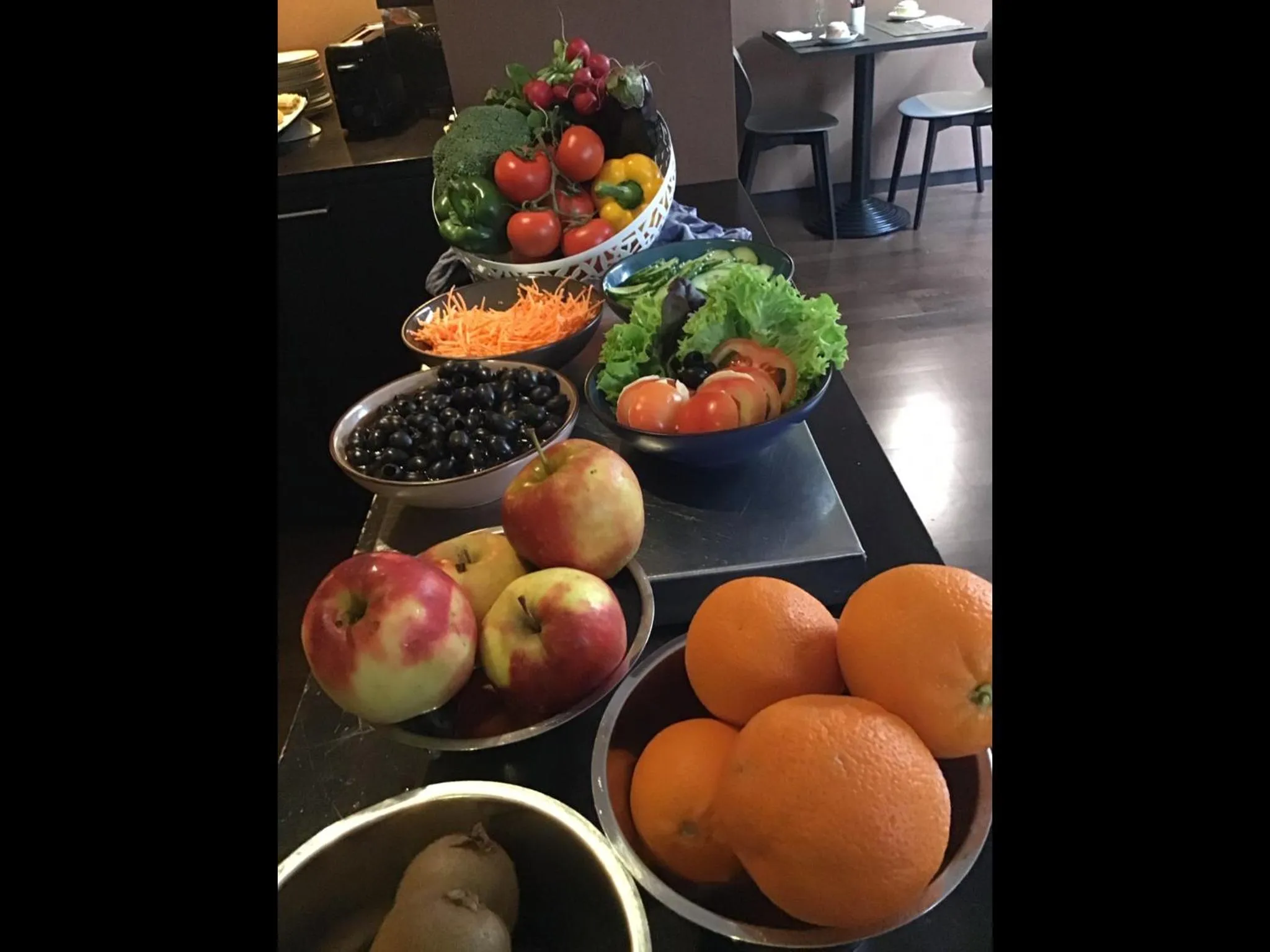 Buffet breakfast in New Hotel Charlemagne