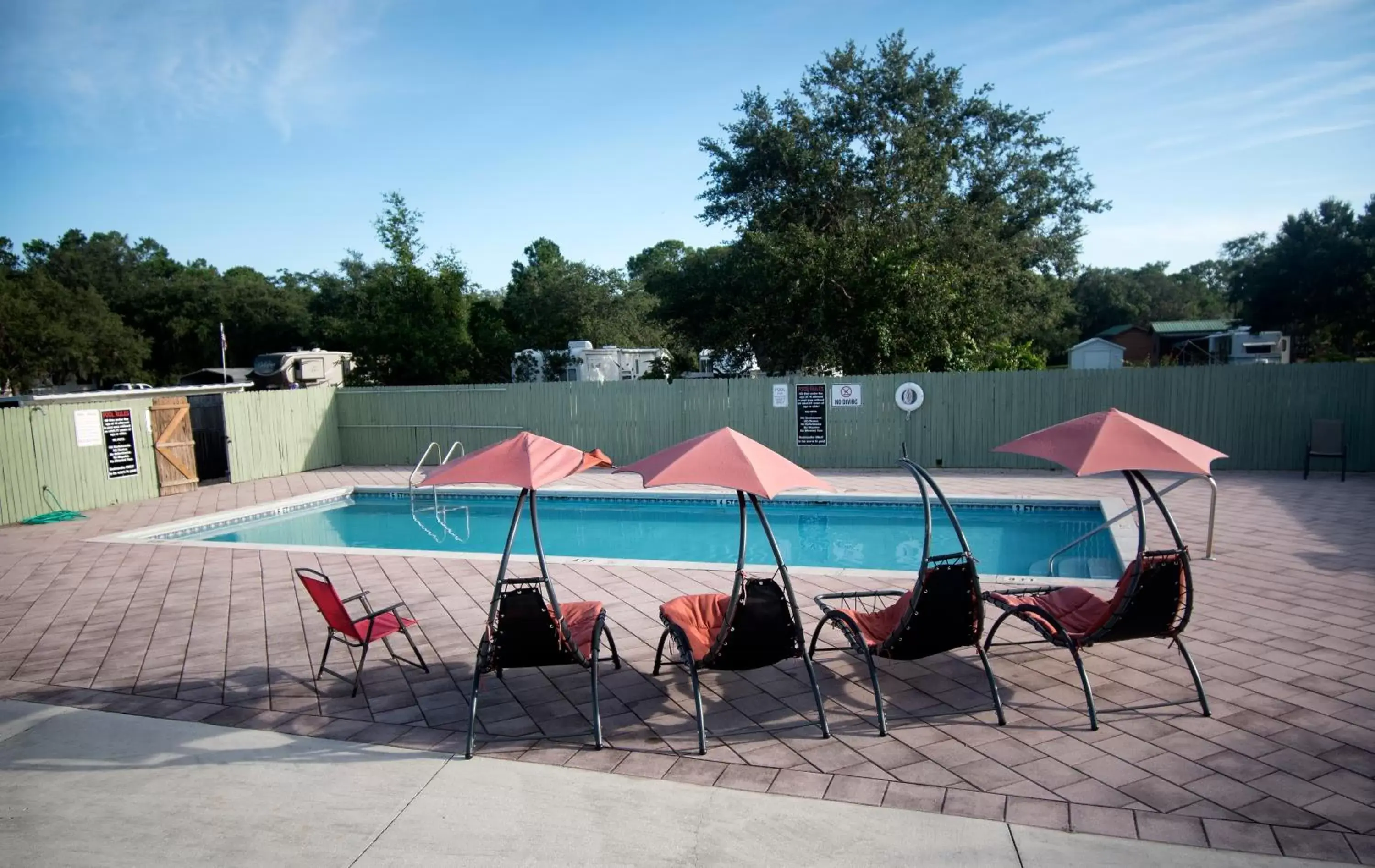 Swimming Pool in Camp Mack, A Guy Harvey Lodge