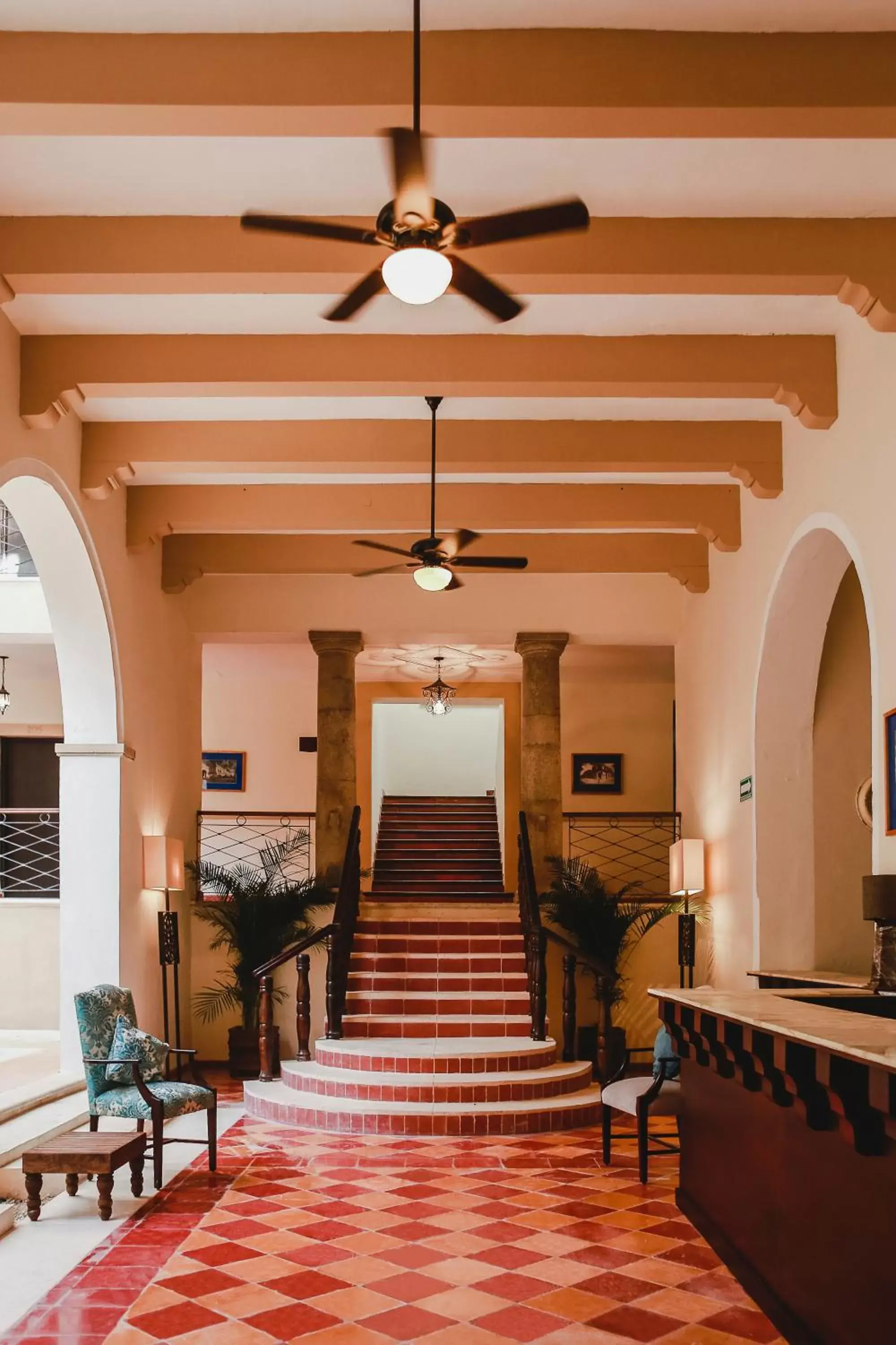 Lobby or reception in Hotel Merida