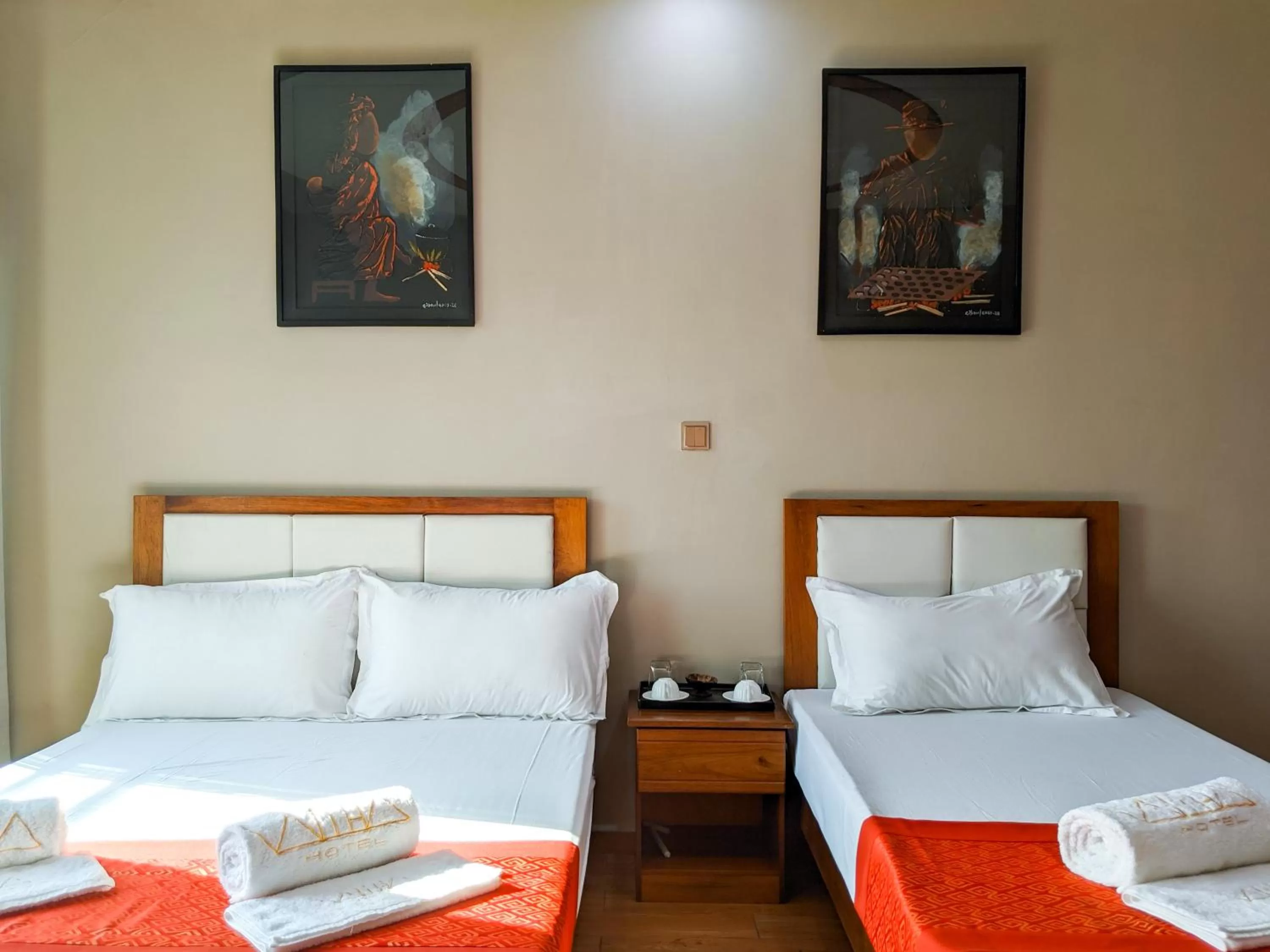 Bed in Valiha Hotel Antananarivo