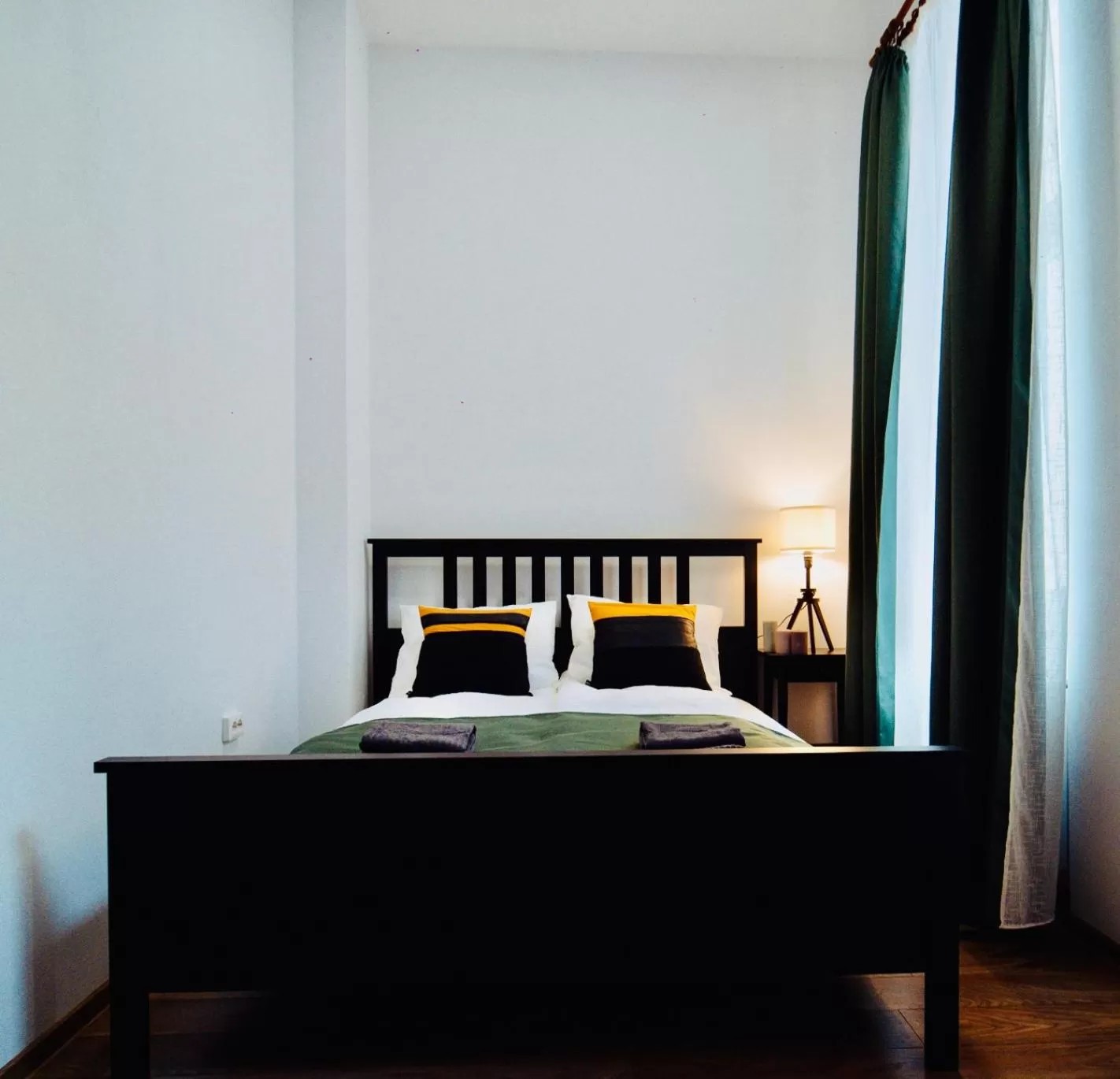 Bed in Zakarias Apartments