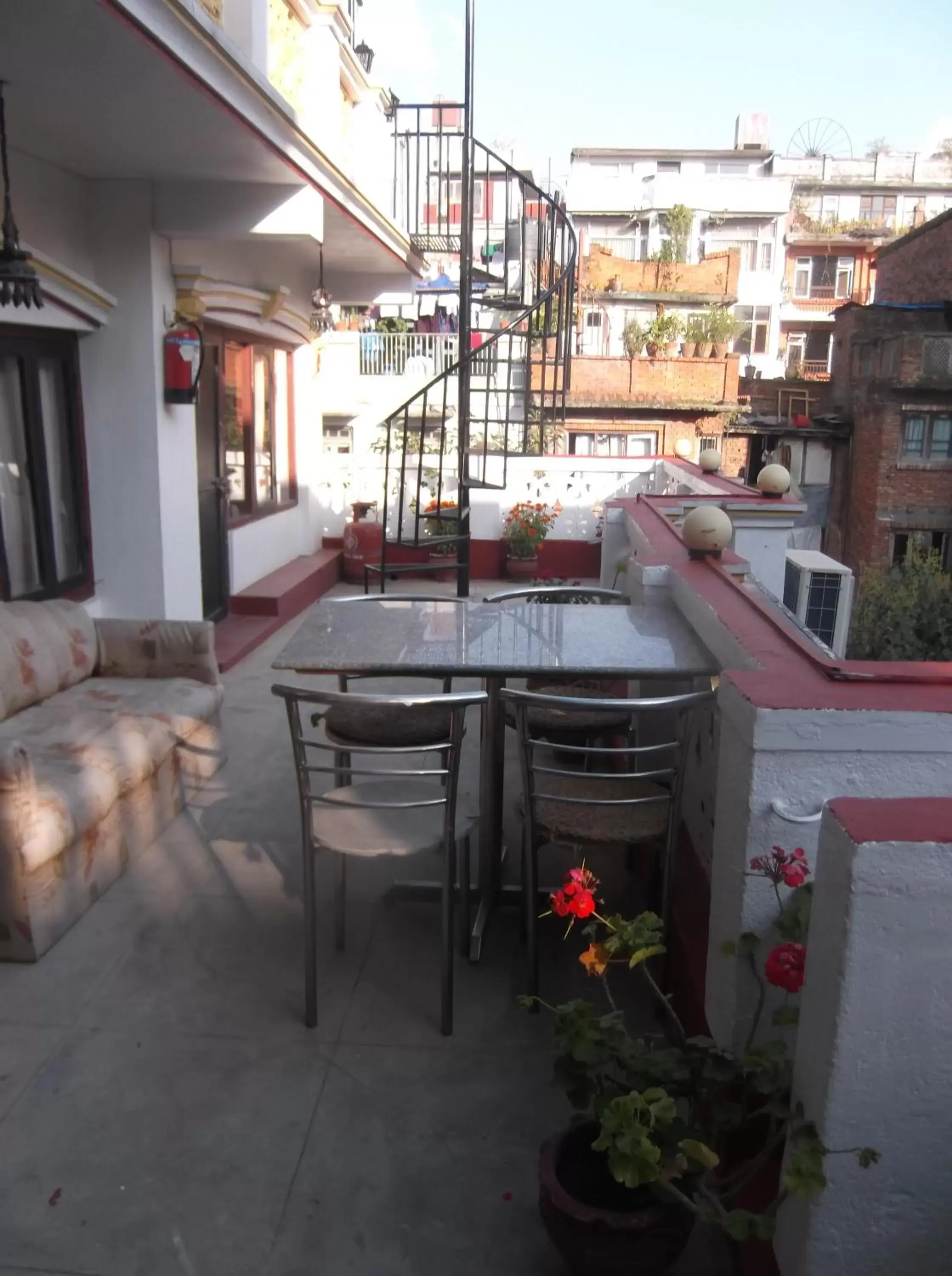 Balcony/Terrace in Kathmandu Boutique Hotel