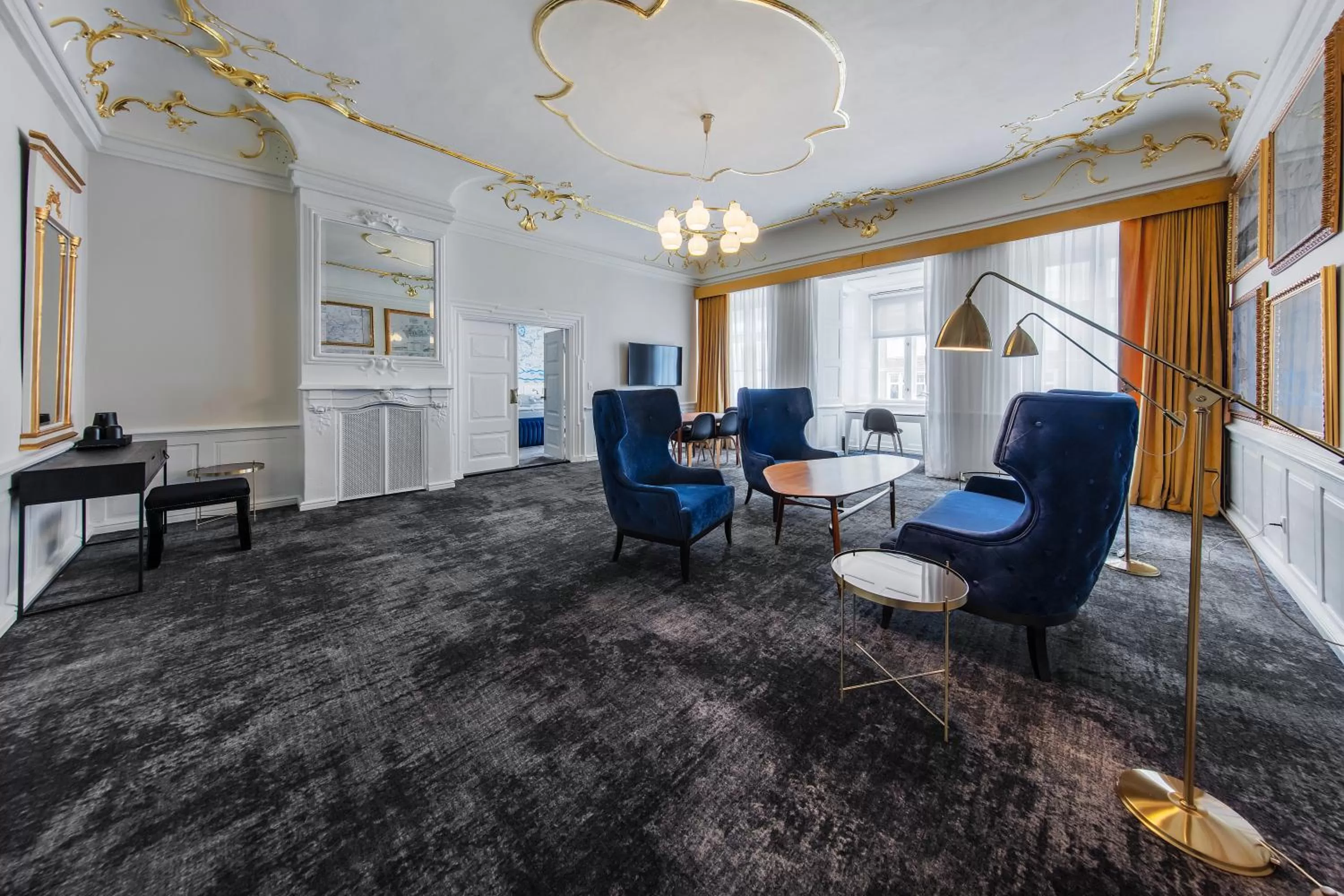 Seating area in Jørgensens Hotel