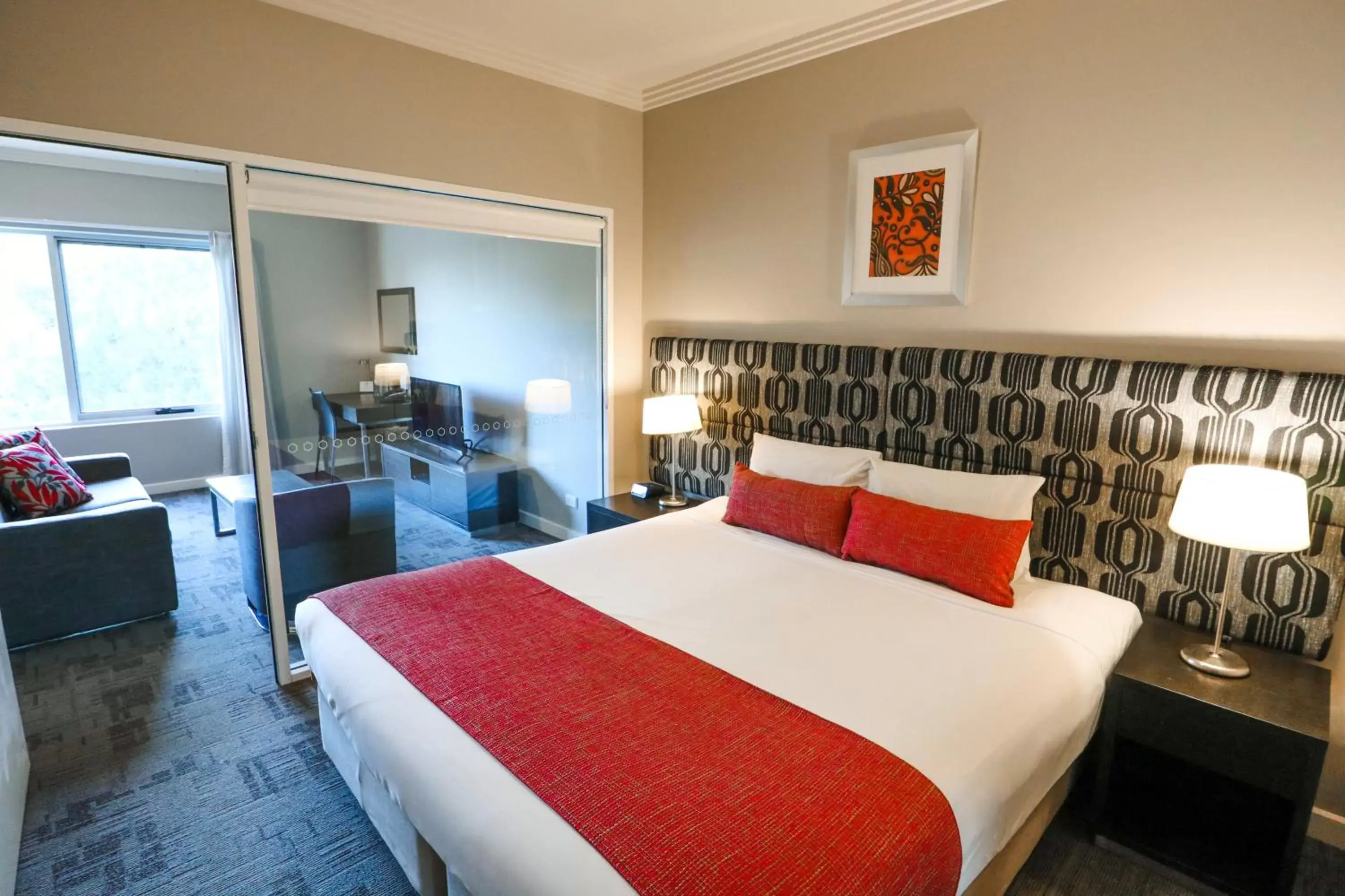Bedroom, Bed in Quest Campbelltown