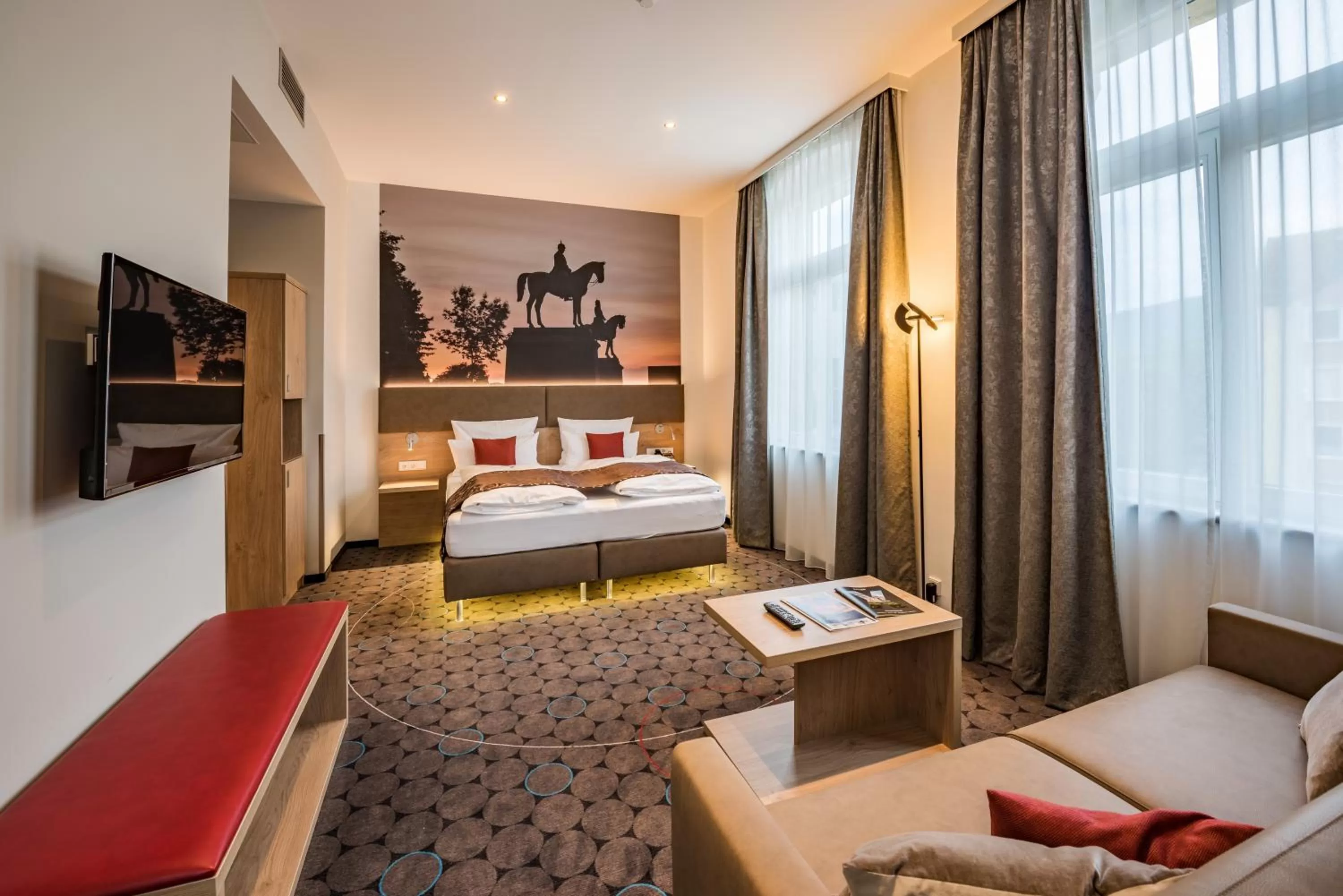 Photo of the whole room, Bed in AKZENT Hotel Villa Saxer