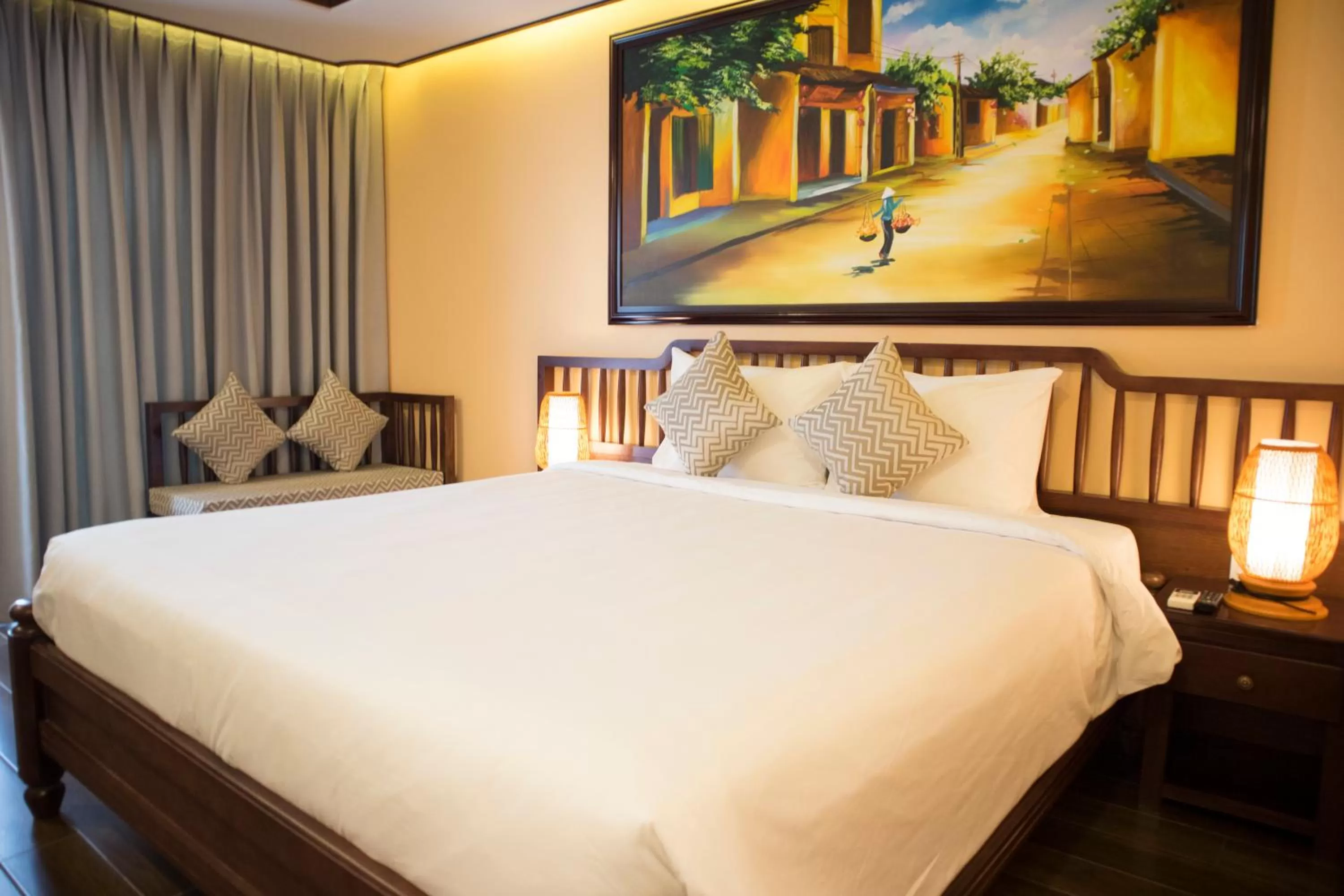 Bed in Fivitel Hoi An Hotel