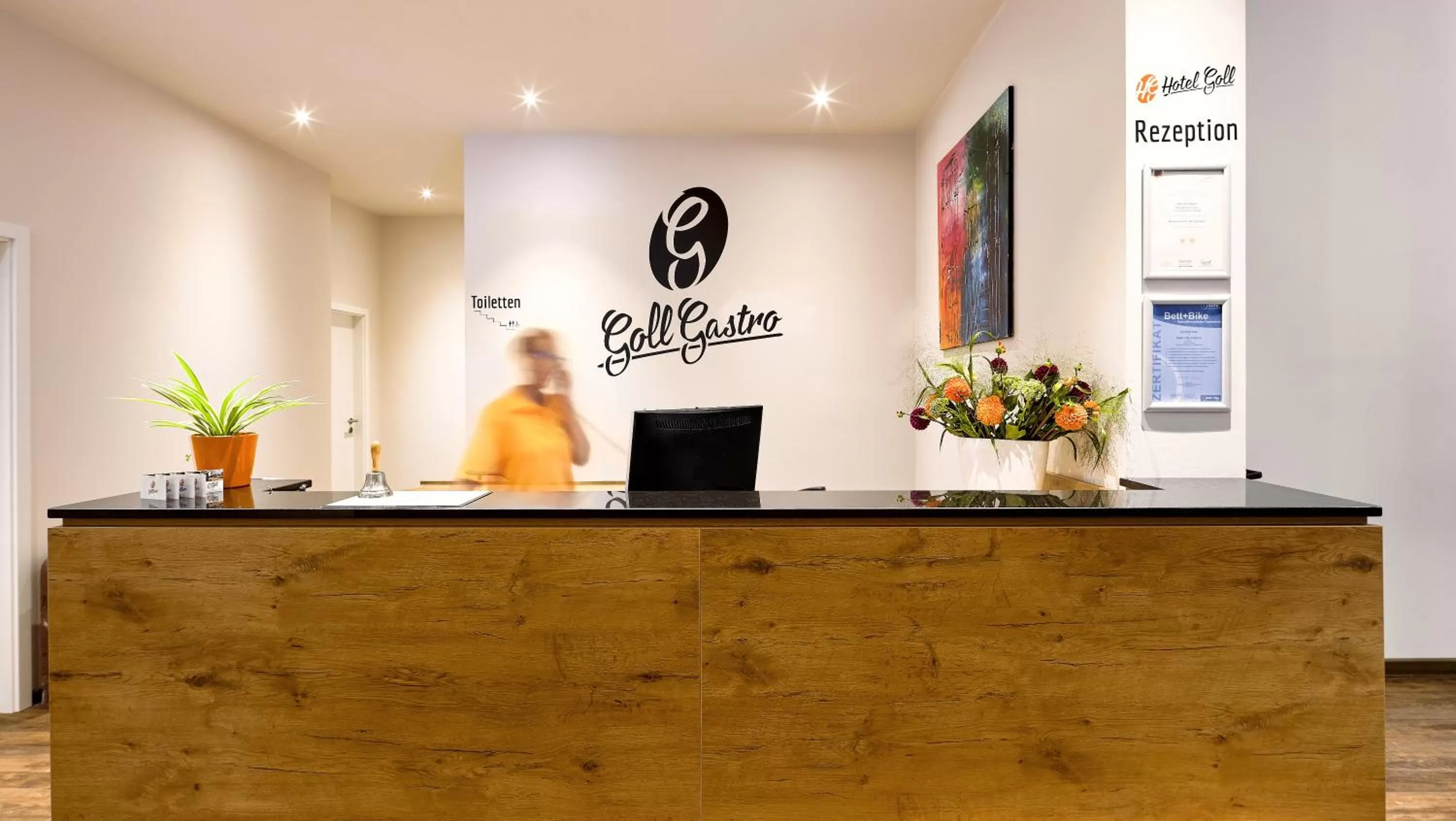 Lobby or reception in Hotel Goll Pforzheim-Niefern