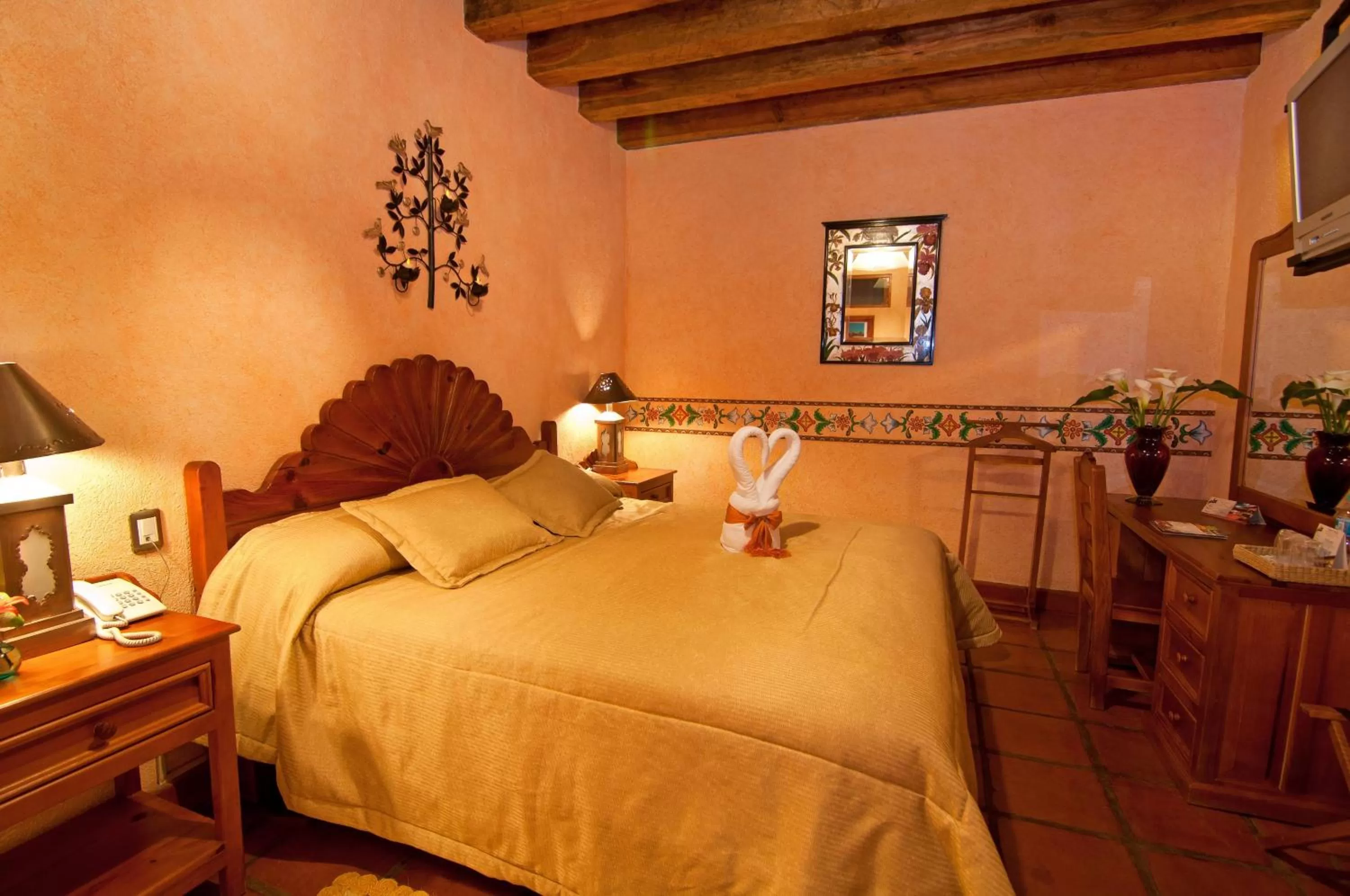 Bedroom, Bed in Hotel Pueblo Magico