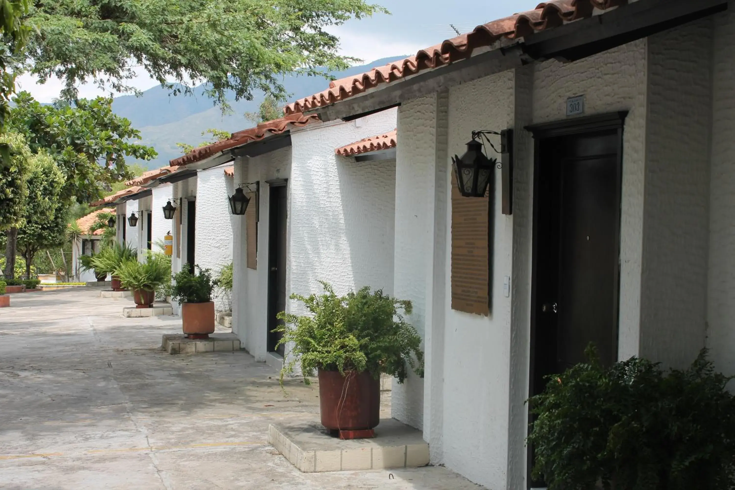 Patio, Property Building in Hotel San Juan Internacional