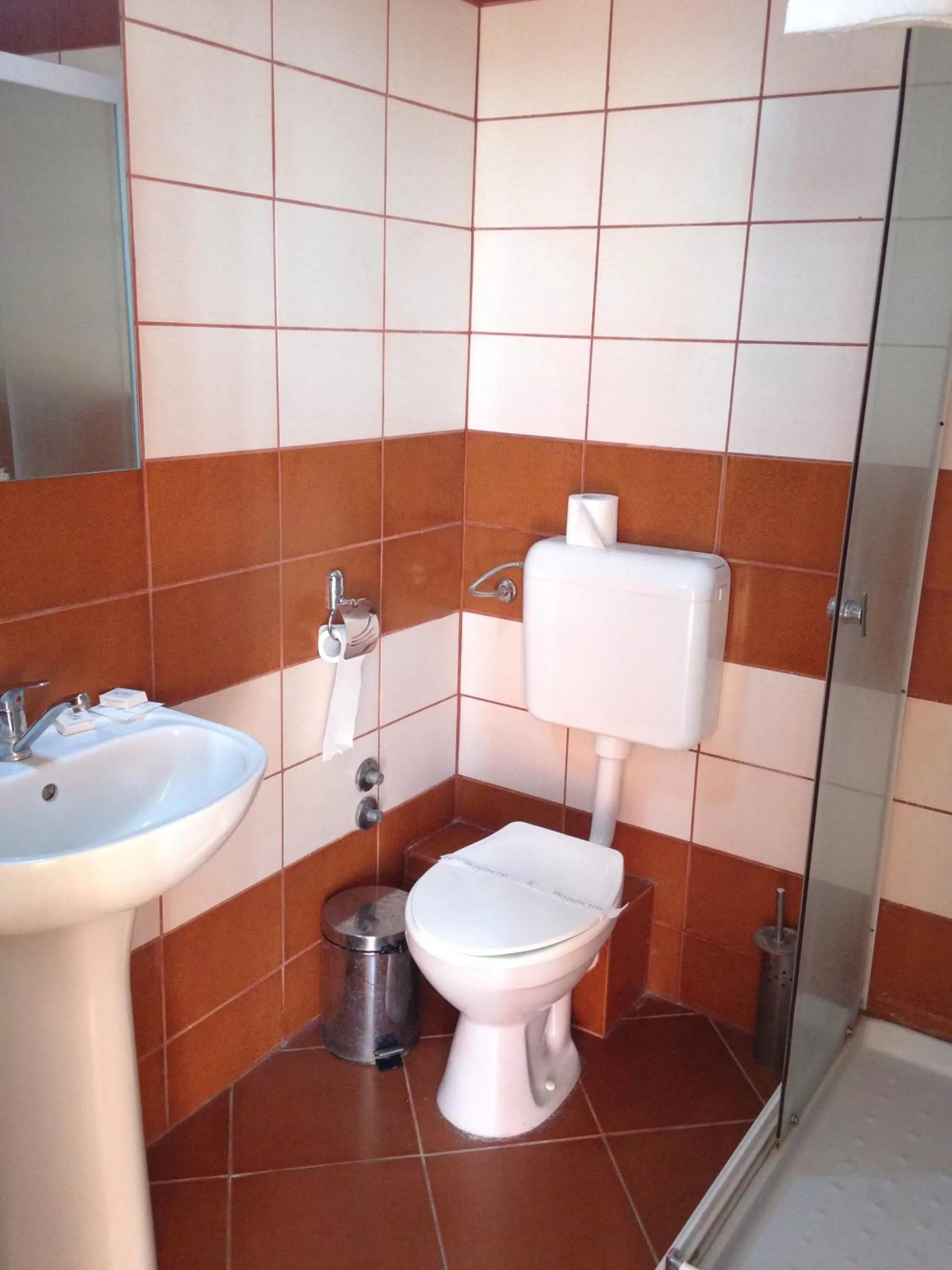 Shower, Bathroom in Hotel Romantik