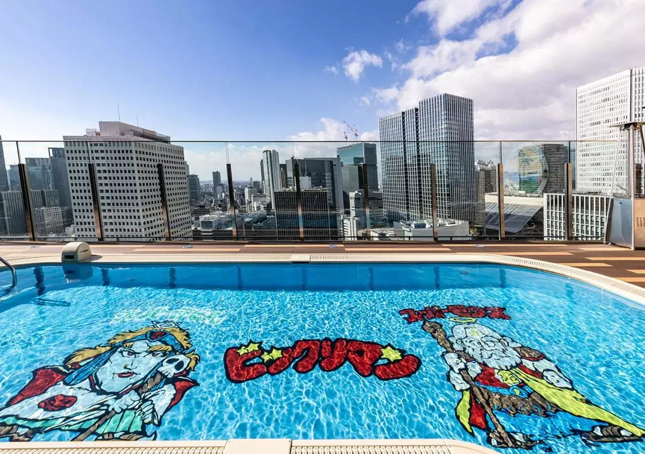 Pool view in APA Hotel & Resort Osaka Umeda Eki Tower Pool view in APA Hotel & Resort Osaka Umeda Eki Tower